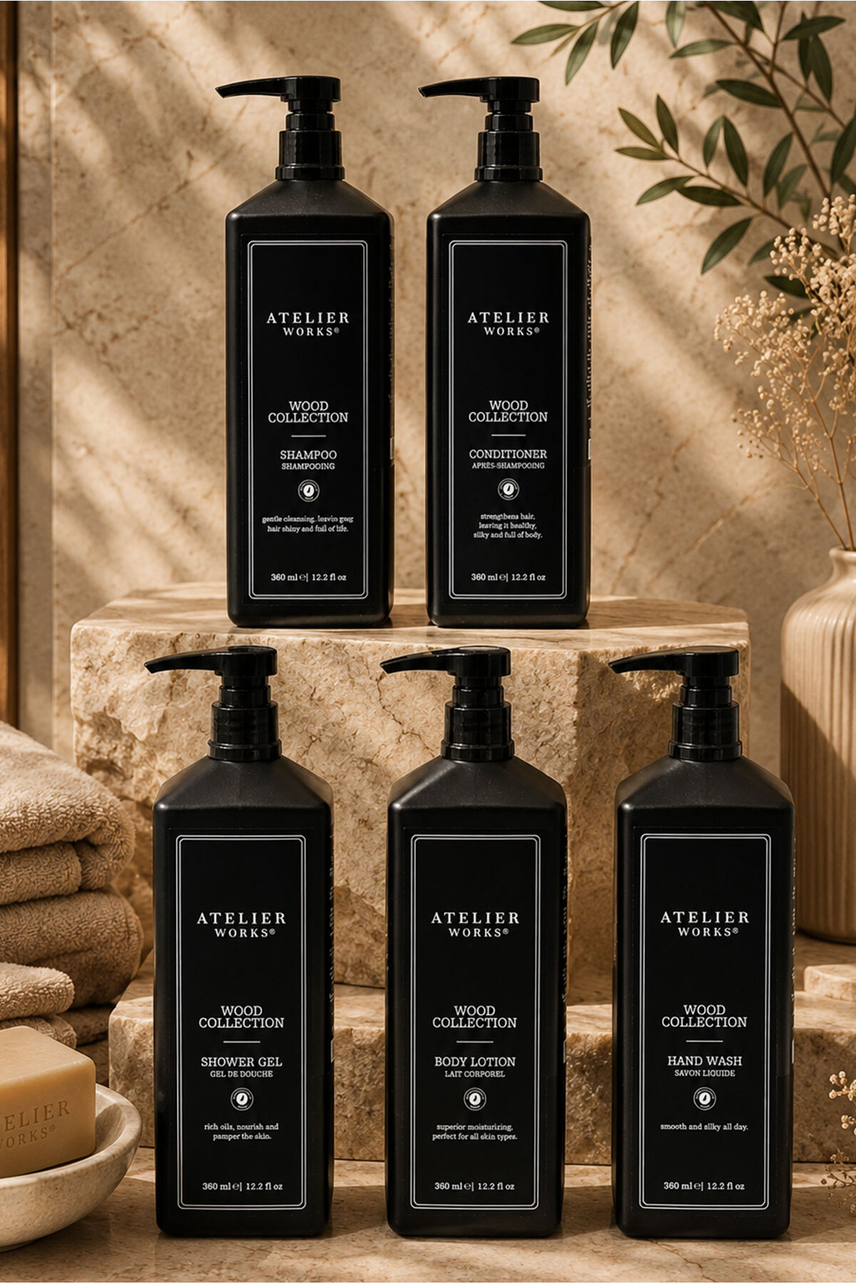Store Wood Collection 5'li Banyo Bakım Seti — 248