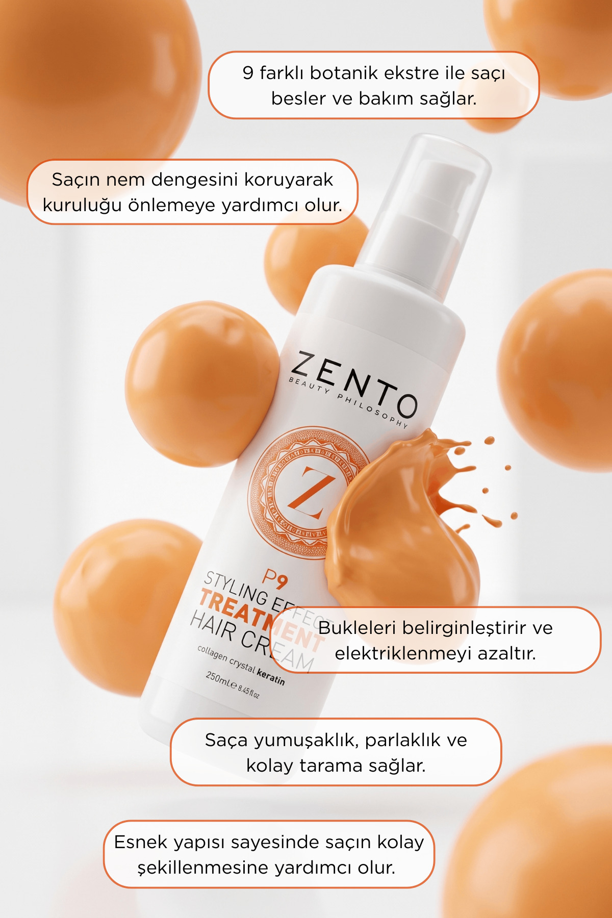 Beauty Phılosophy Stylıng Effect Treatment Haır Cream P9 250 ml — TYC95F994CA93C780774A2100 — تصویر 2 از 7