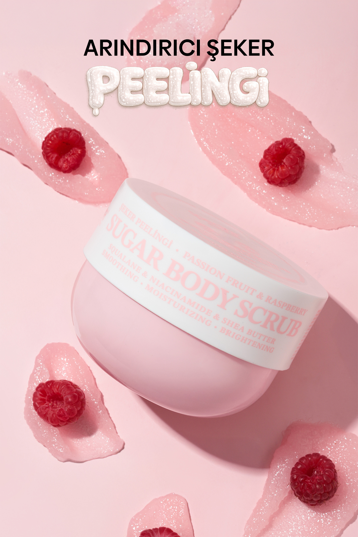 Pürüzsüzleştirici ve Nemlendirici Vegan Şeker Peelingi (Scrub) -Raspberry&Passion Fruit- 330 gr — 90c05503-4a33-50f8-9a0a-89ebaa081005 — تصویر 4 از 9