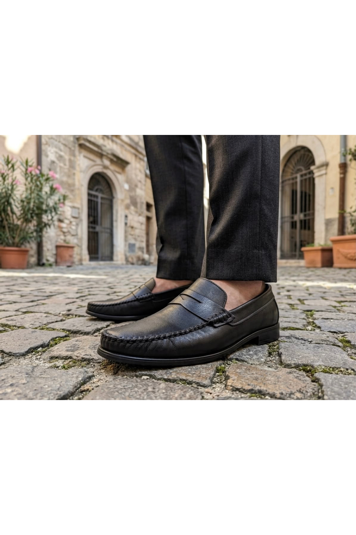 Milano Saphir Günlük Klasik loafer Hakiki Deri Erkek Ayakkabı görsel 3