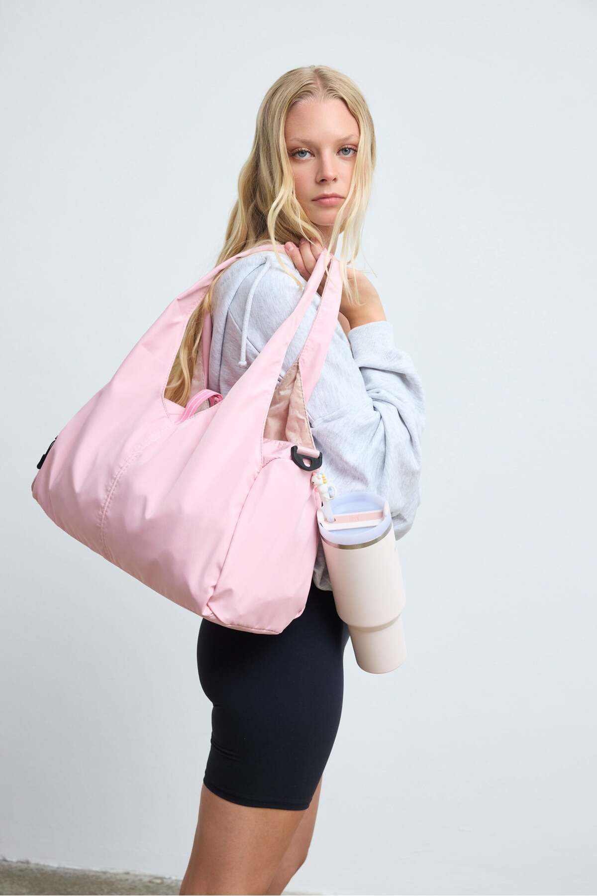 Shule Bags Giglio Spor Omuz Çantası Pembe görsel 3