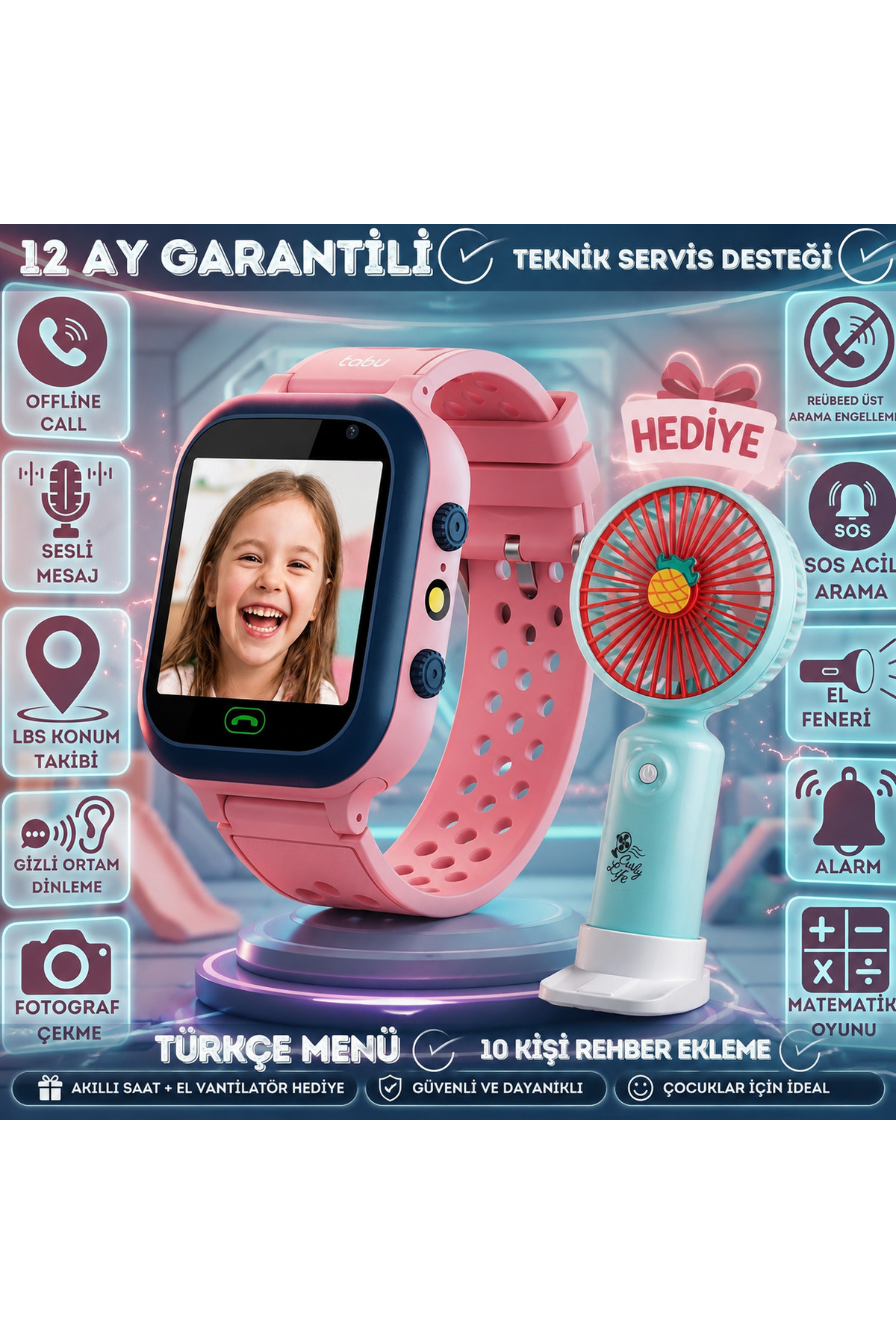 NORMAN Smart Dial 本体 SMART BEST Xmax/2026 Akıllı Çocuk Takip Saati-Simkartlı-Ortam