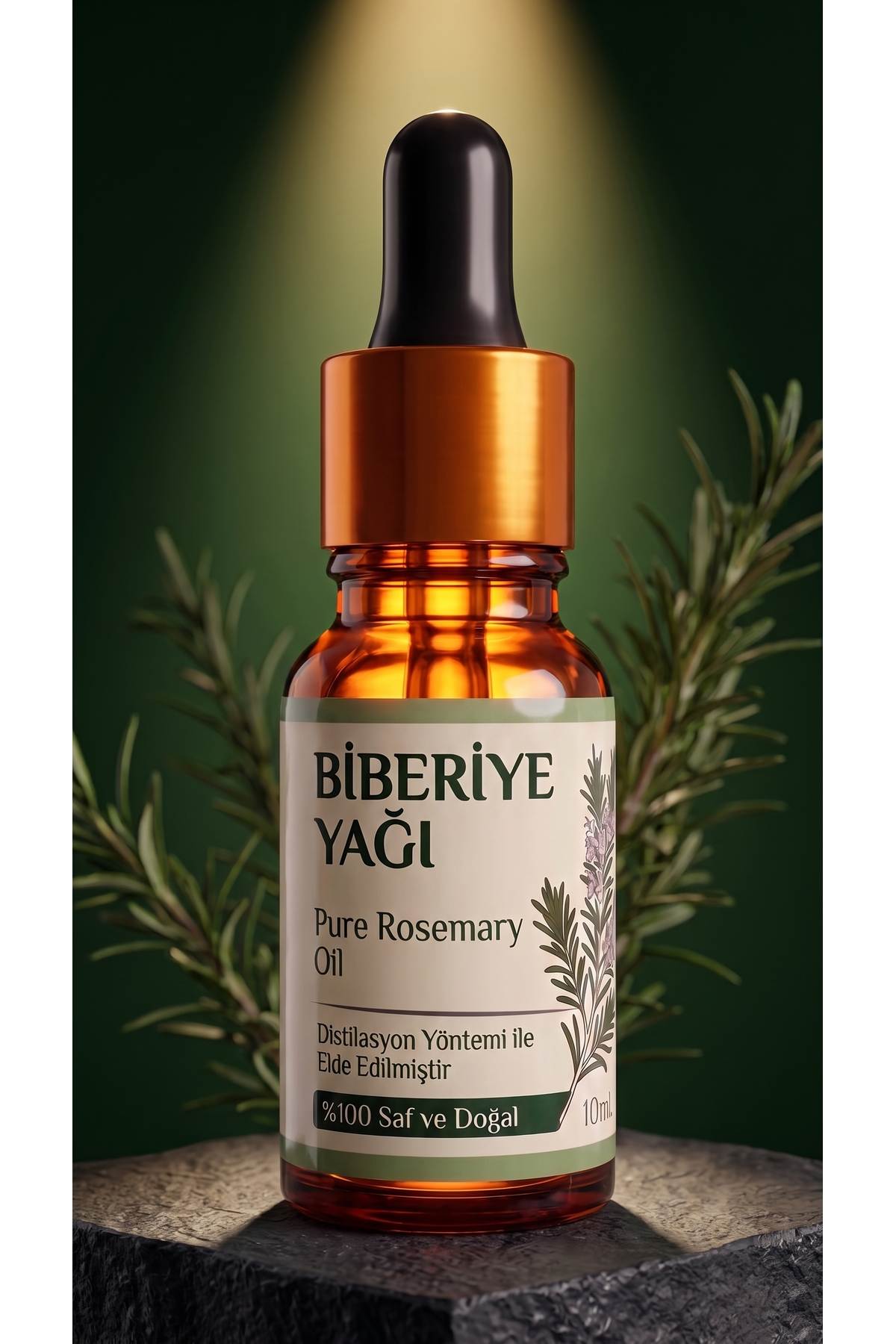 Biberiye Uçucu Yağı 10 ml / %100 Saf Ve Doğal / Rosemary Oil — A1-Biberiye-yag-10 — تصویر 3 از 8