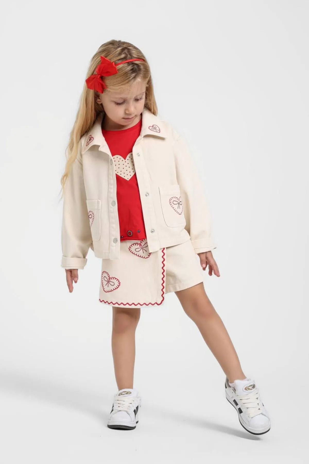 HAUSEkids 1-5 Years Old Love Sugar Girl's 3-Piece Set-Latte