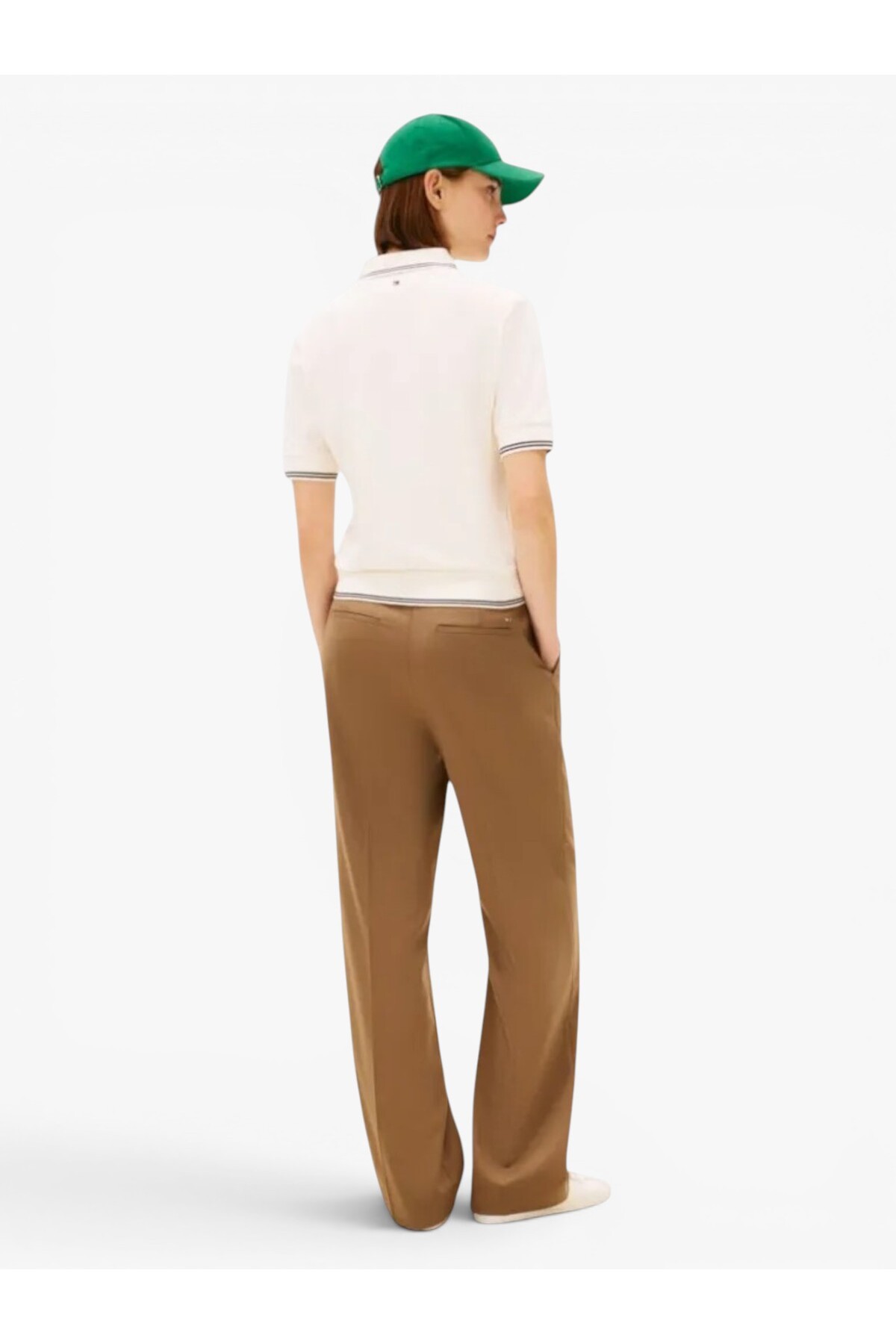 پولوشرت زنانه یقه پلو | تامی هیلفیگر Tommy Hilfiger WW0WW47853AEF CN - تصویر 5