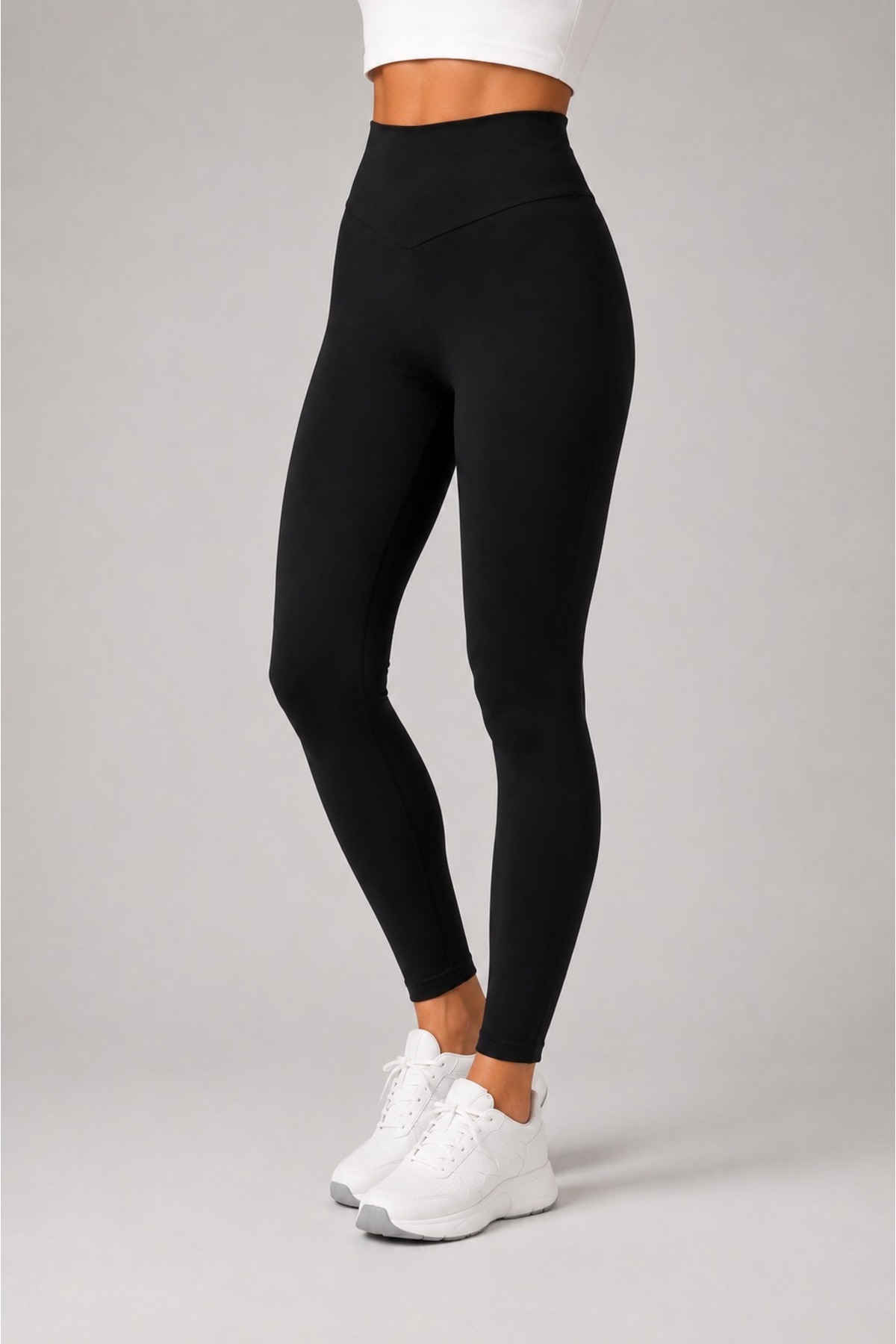 Grenj Fashion Siyah Dalgıç Extra Yüksek Bel Toparlayıcı Spor Tayt görsel 6