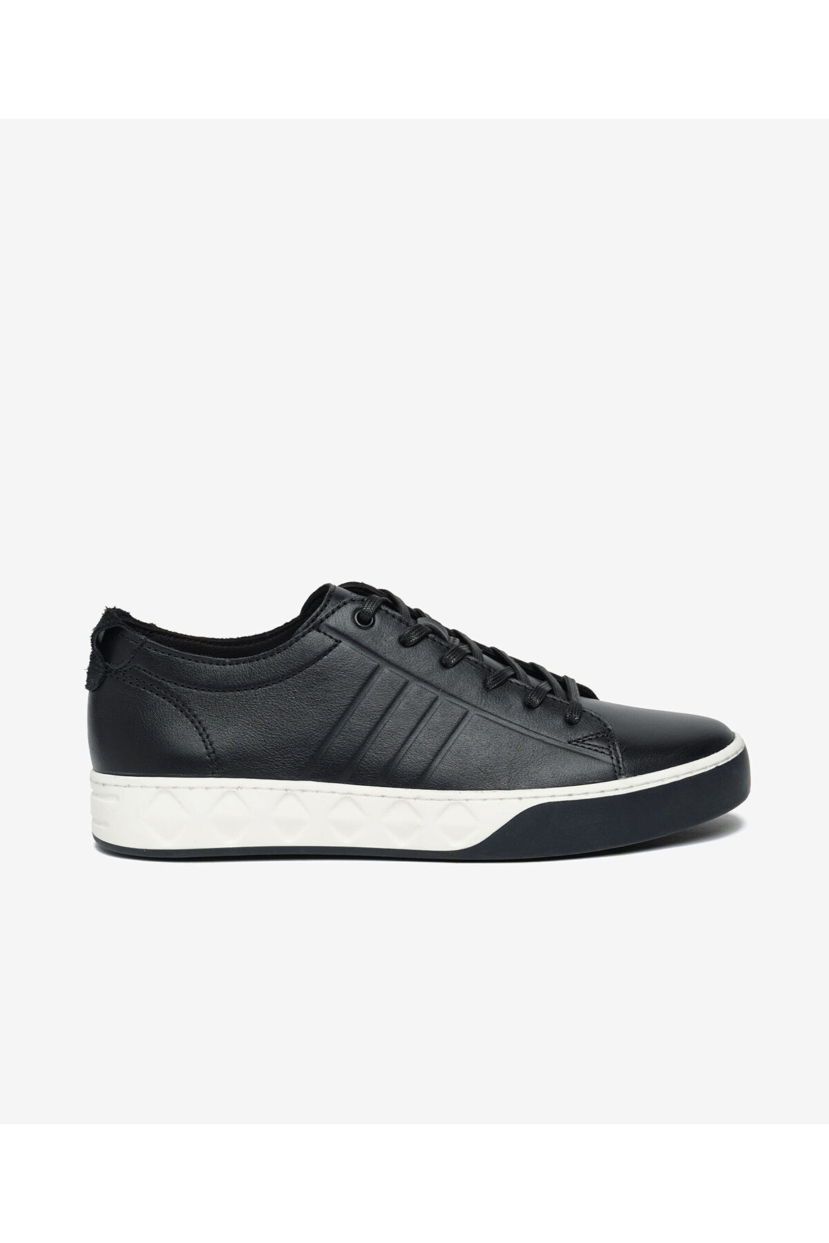 Erkek Siyah Hakiki Deri Sneaker Ayakkabı 6Y1SA13292