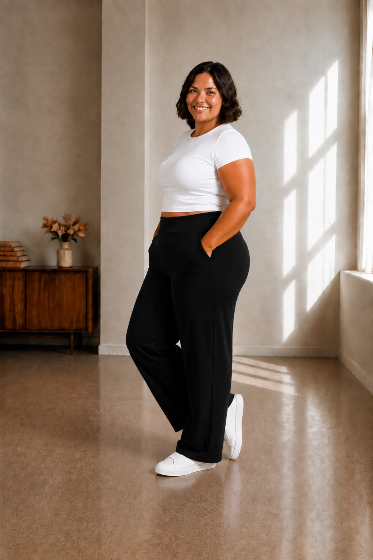 sngl tekstil Kadın Büyük Beden Pantolon S M L XL 2XL 3XL 4XL 5XL 6XL 7XL 8XL 9XL görsel 2