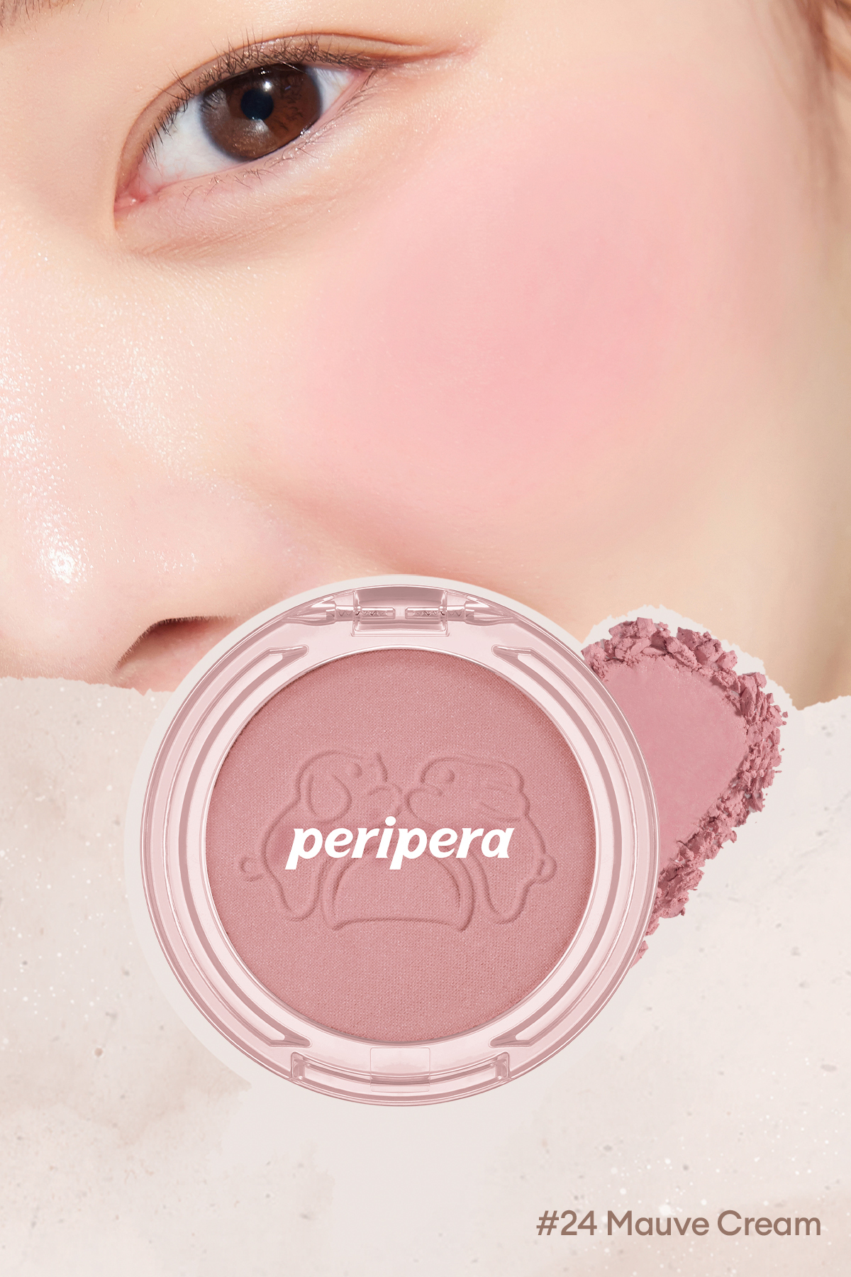Yumuşak ve Nemli Dokulu Allık PERIPERA Pure Blushed Sunshine Cheek (#24 Mauve Cream) (Tteok Recipe) — صورتی 6326 — تصویر 2 از 8