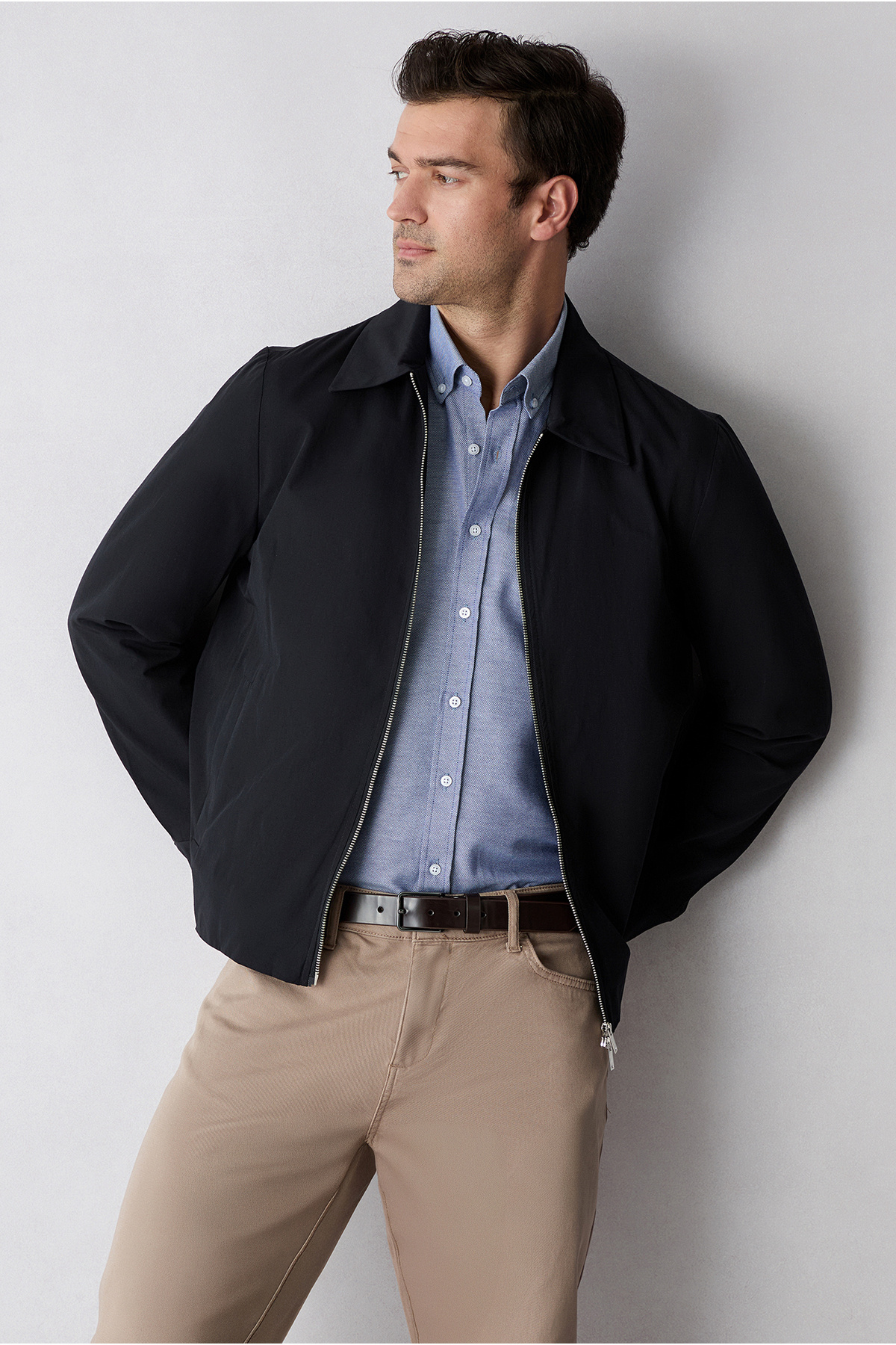 Kiğılı Uzun Kol Slim Fit Düğmeli Yaka Pamuklu Kolay Ütülenebilir 4 Mevsim Oxford Gömlek görsel 6