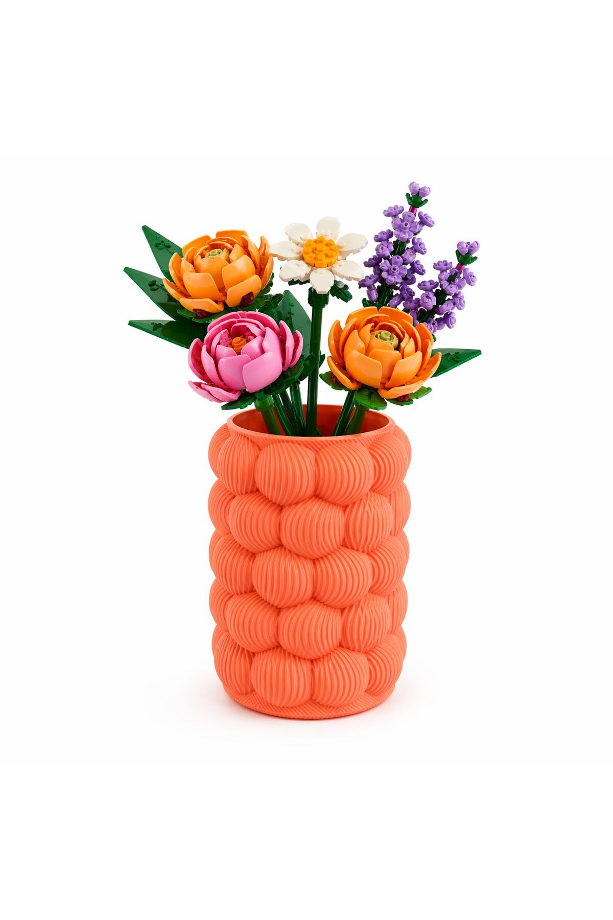 Bubble Modern Embossed Decorative Vase – Minimal Table Top Flower Pot