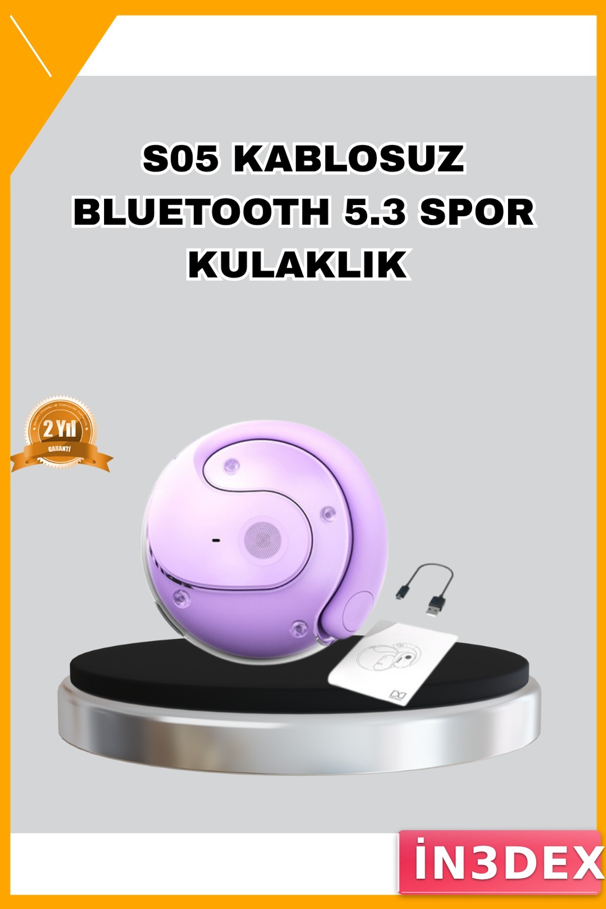 Kablosuz Kulaklık Bluetooth 5.3 S05 IPX4 Suya Dayanıklı Stereo Spor