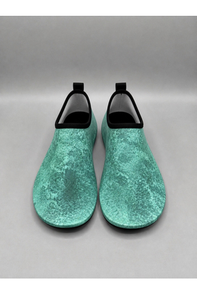 shoecide Yeşil Dalga Desen Kadın Deniz Ayakkabısı – Hafif, Kaydırmaz, Hızlı K...