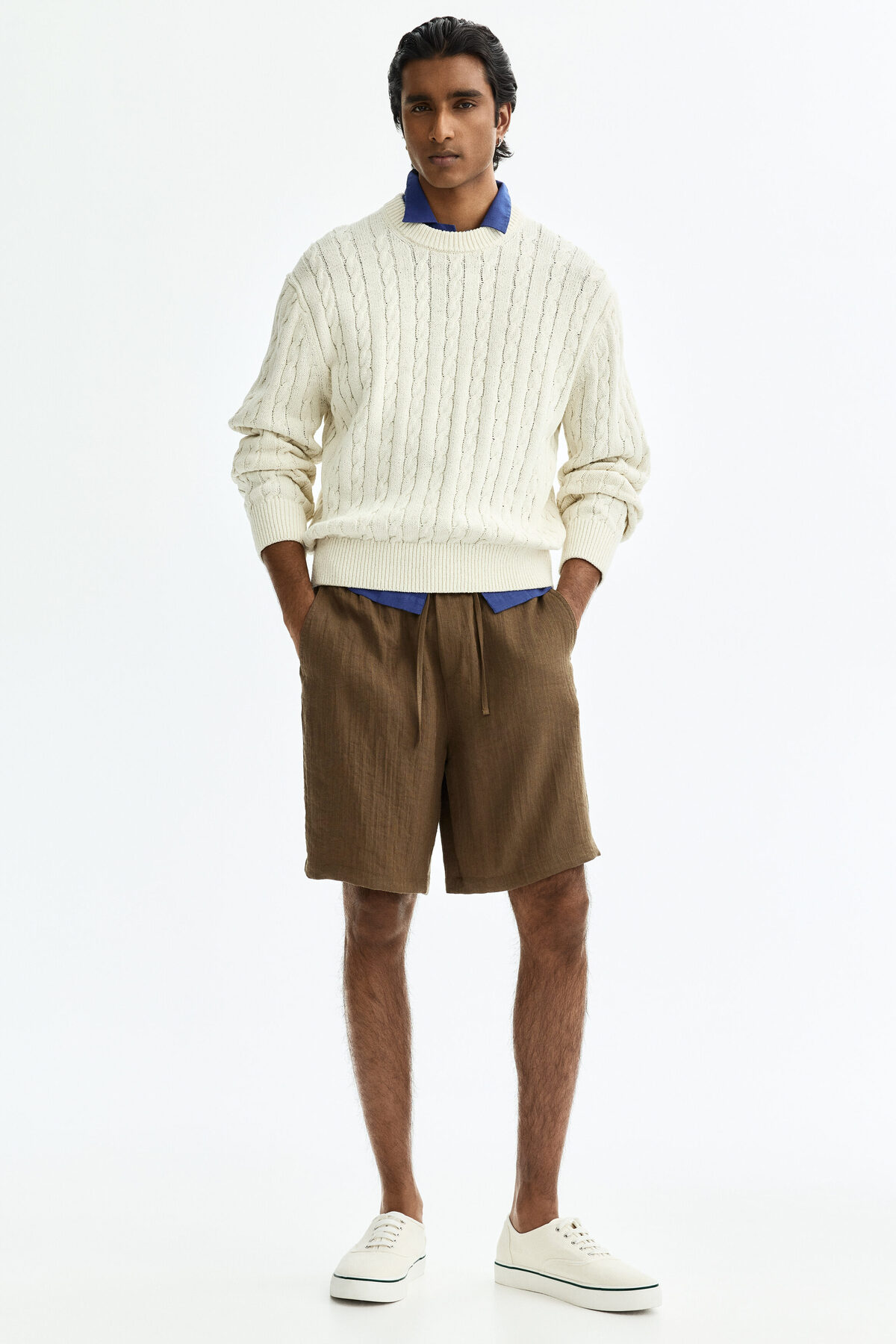 شلوارک گشاد اچ اند ام شلوارک برمودا H&M