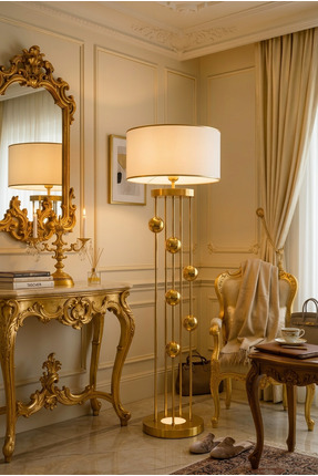 Vinner Clichy 6 Top Gold Lambader – Entegre LED, Seçkin Yaşam Alanları İçin P...