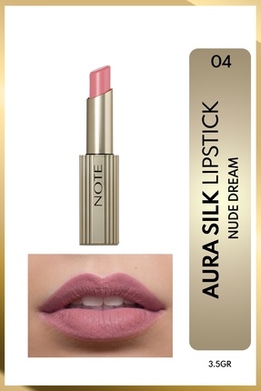 Note Cosmetics Aura Silk Lipstick 04 Nude Dream Kremsi Yarı Parlak Ruj - Nude