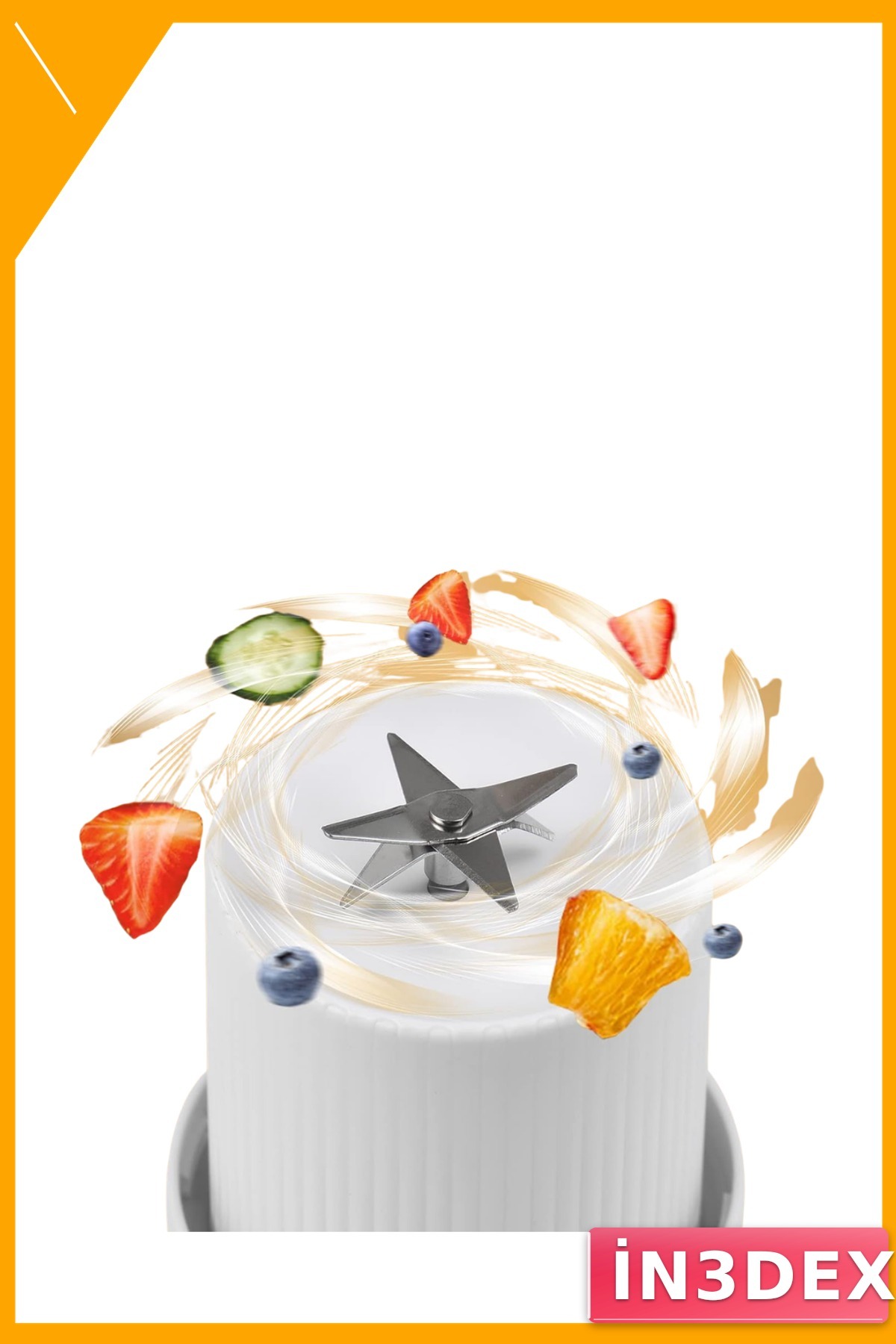 USB Şarjlı Taşınabilir Blender 380 ml Kablosuz Smoothie Makinesi