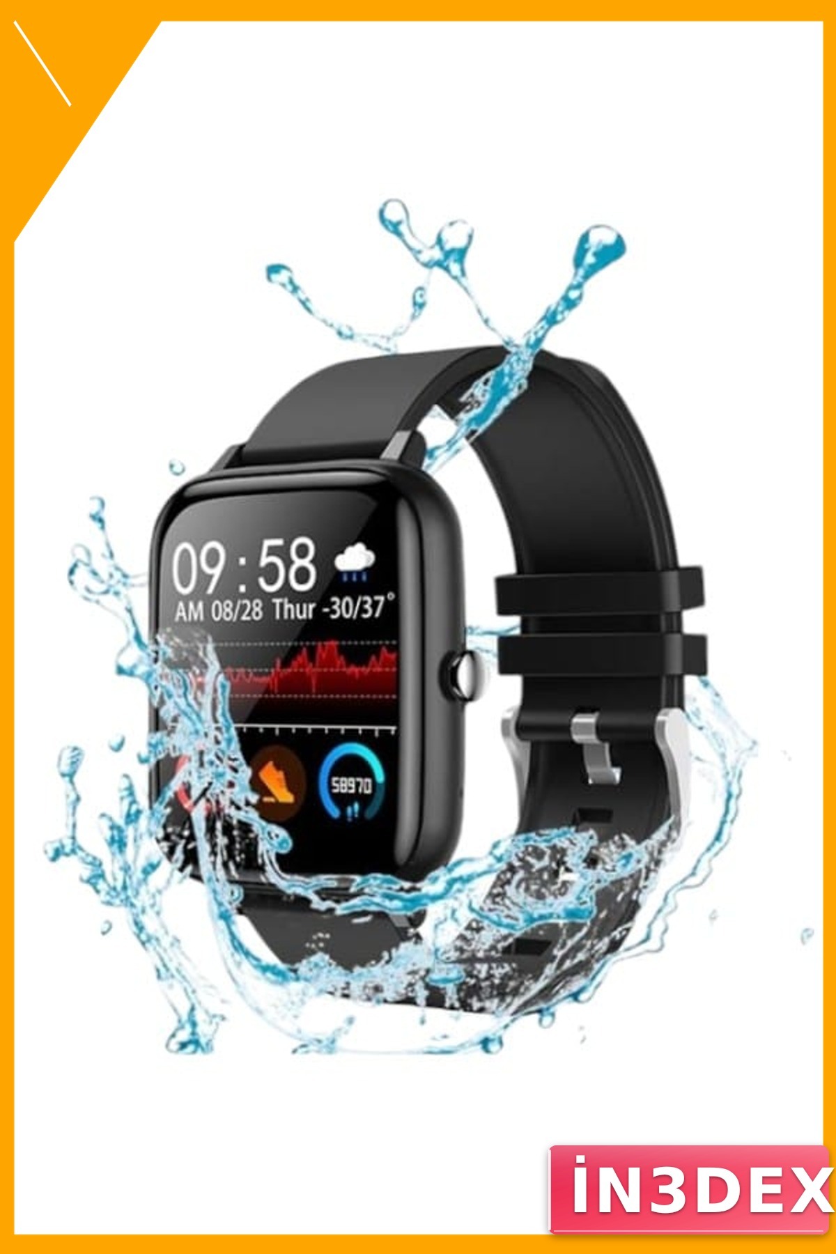 Mini Akıllı Saat Pembe Silikon Kordon Bluetooth Çağrı 1.75" AMOLED+