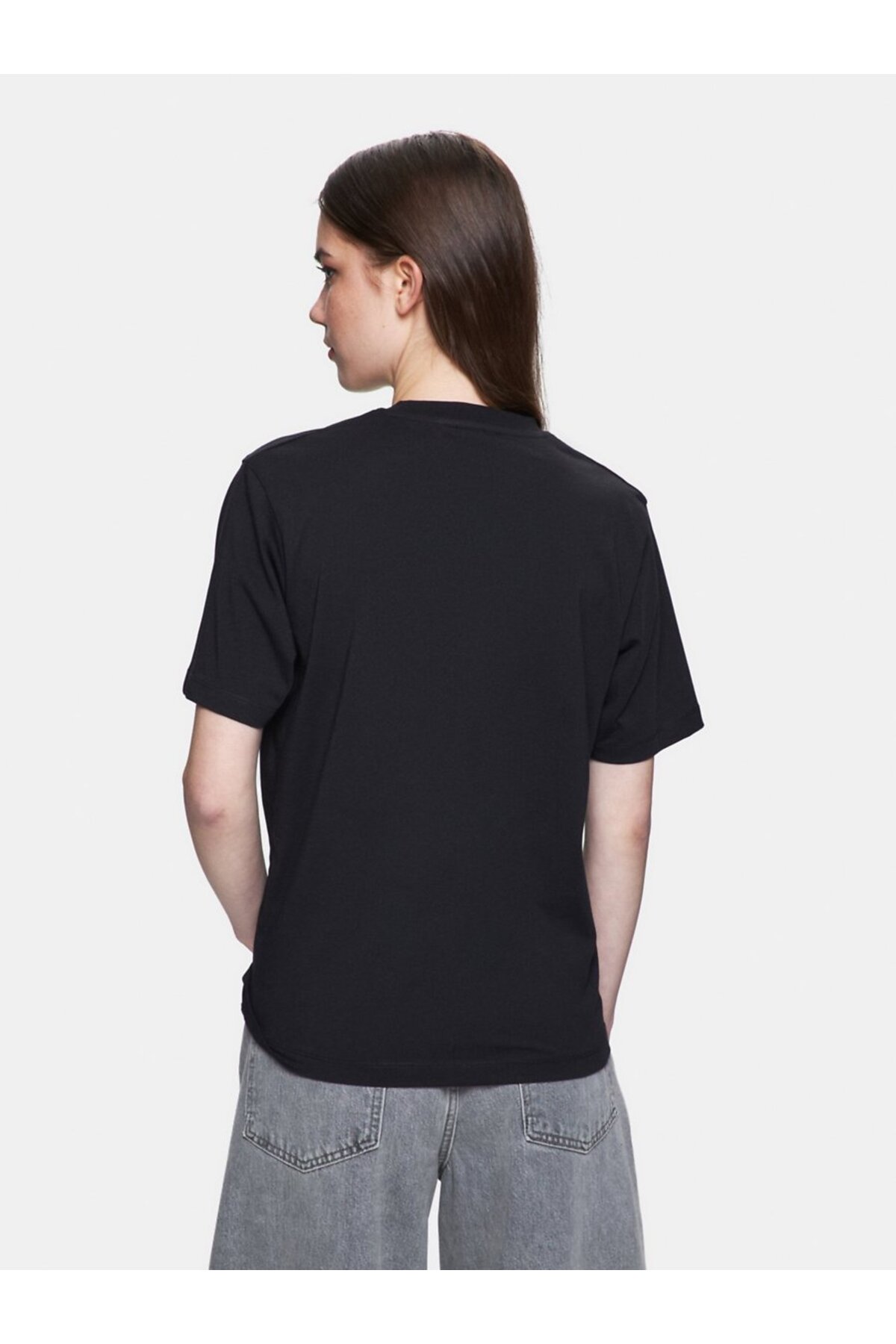 Ltb  Logo Baskılı Relaxed Siyah T-shırt - Görsel 2