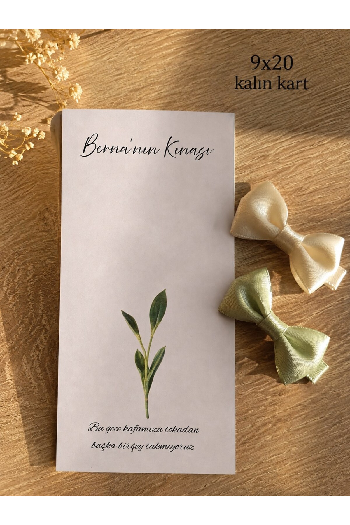 Emtory Home 20 Adet Lotus Toka Kartı - Kişisel Kart - Nişan Hediye