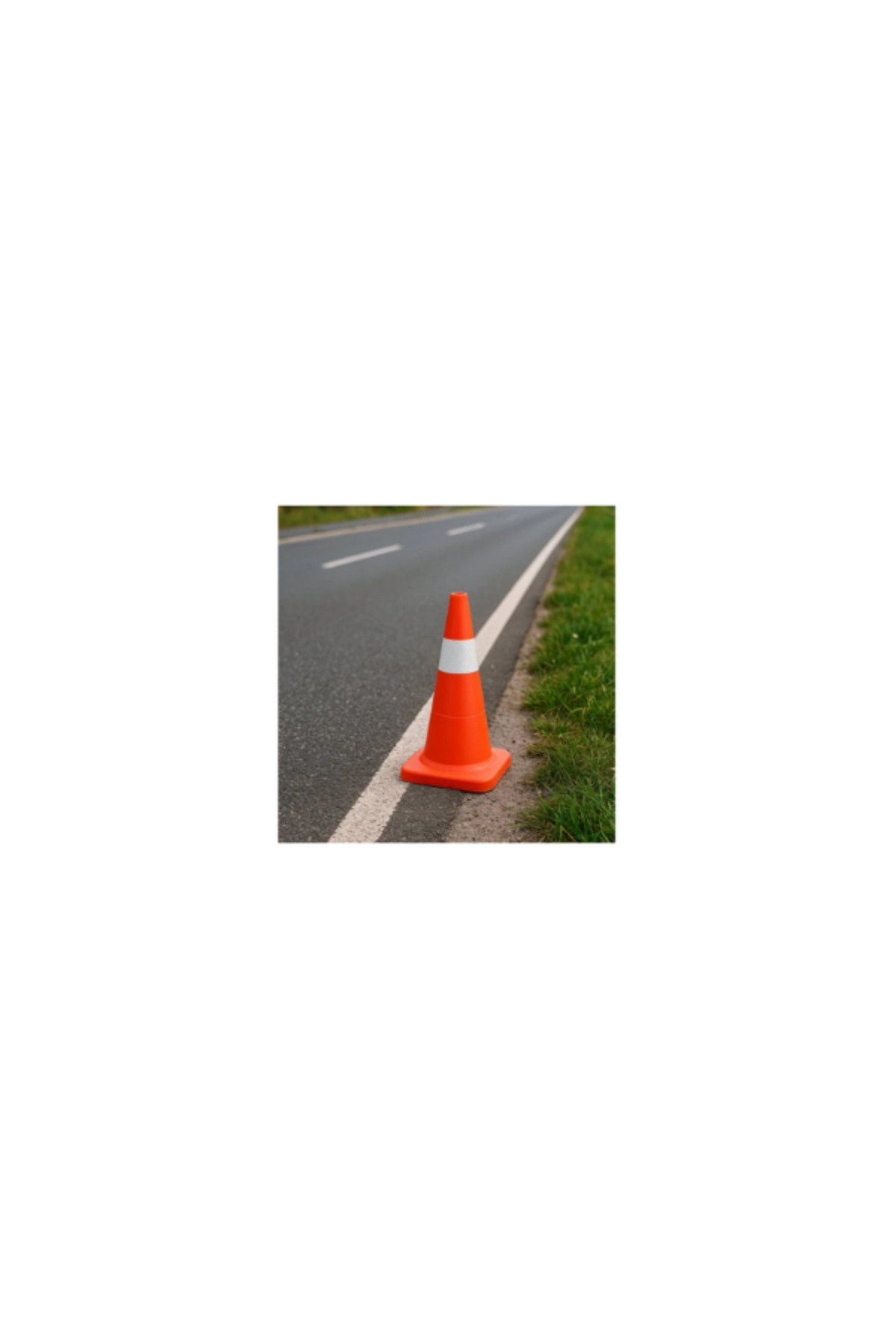 Pvc Trafik Konisi | Çift Reflektifli 50 cm 2
