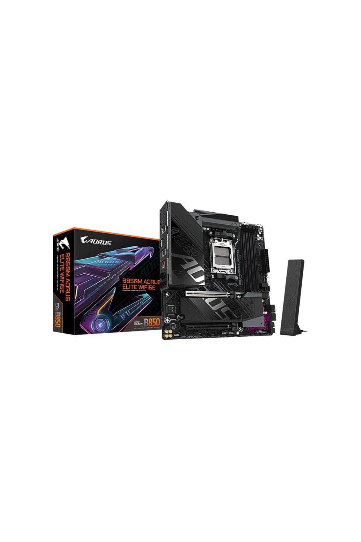 Gigabyte B850M AORUS ELITE WIFI6E AMD B850 AM5 DDR5 Soket 8200MT/s