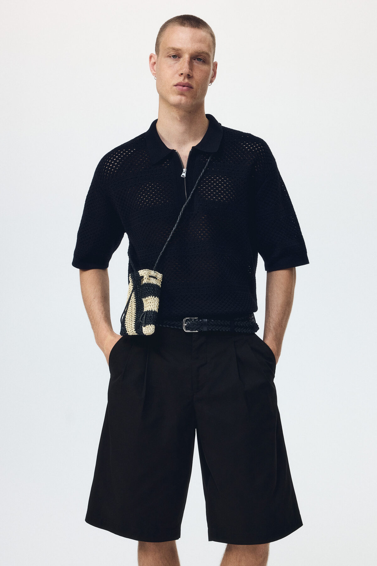 شلوارک برمودا گشاد اچ اند ام شلوارک برمودا H&M