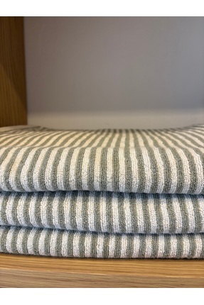 cotton dry Yeşil Krem Banyo Havlu