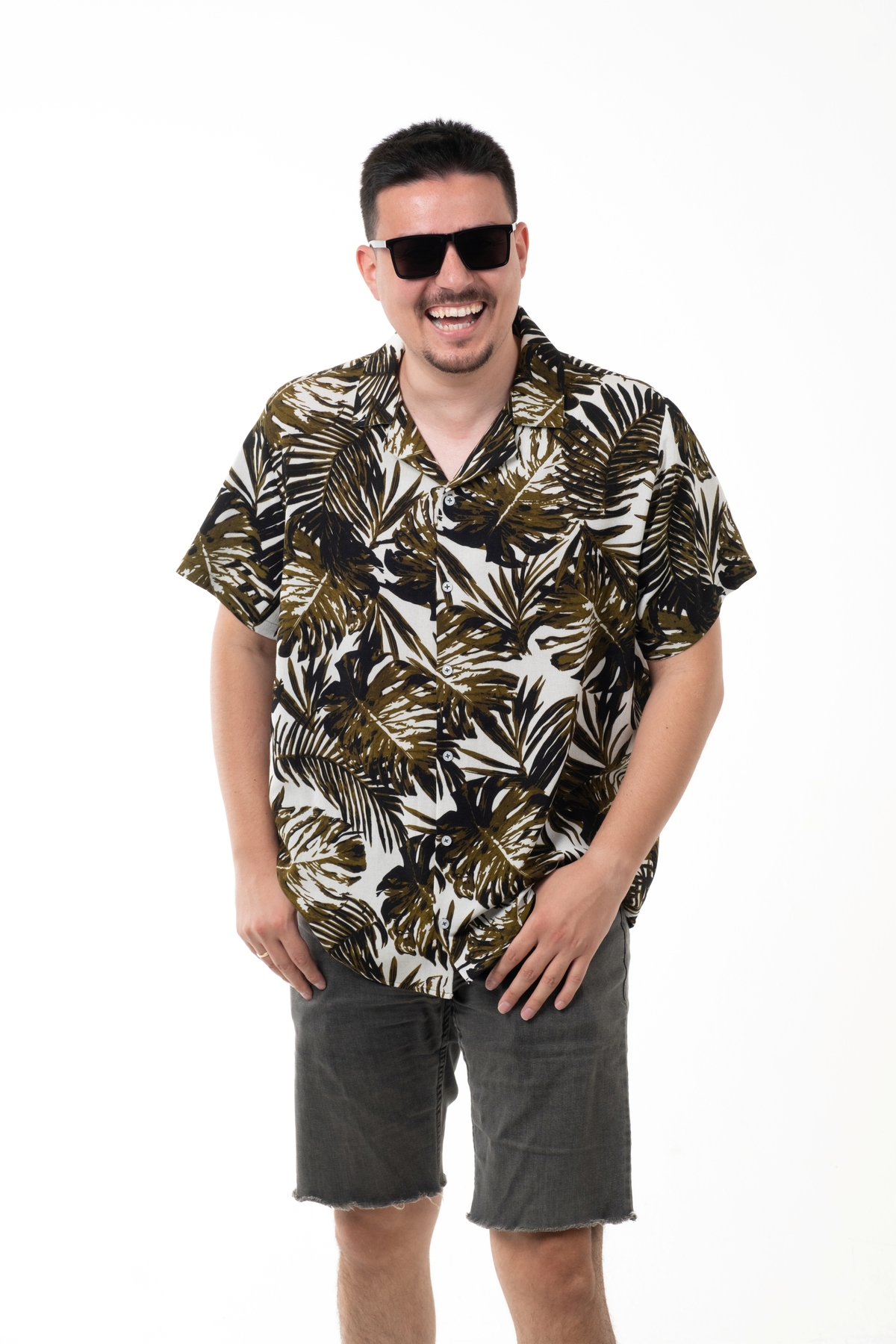 SÖR BÜLEND Erkek Büyük Beden Hawaii Kısa Kollu Yazlık Gömlek görsel 4