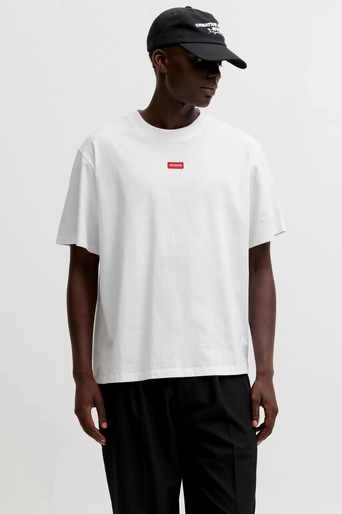 تی‌شرت یقه گرد طرح JCOCLUB BADGE جک اند جونز تی شرت Jack & Jones