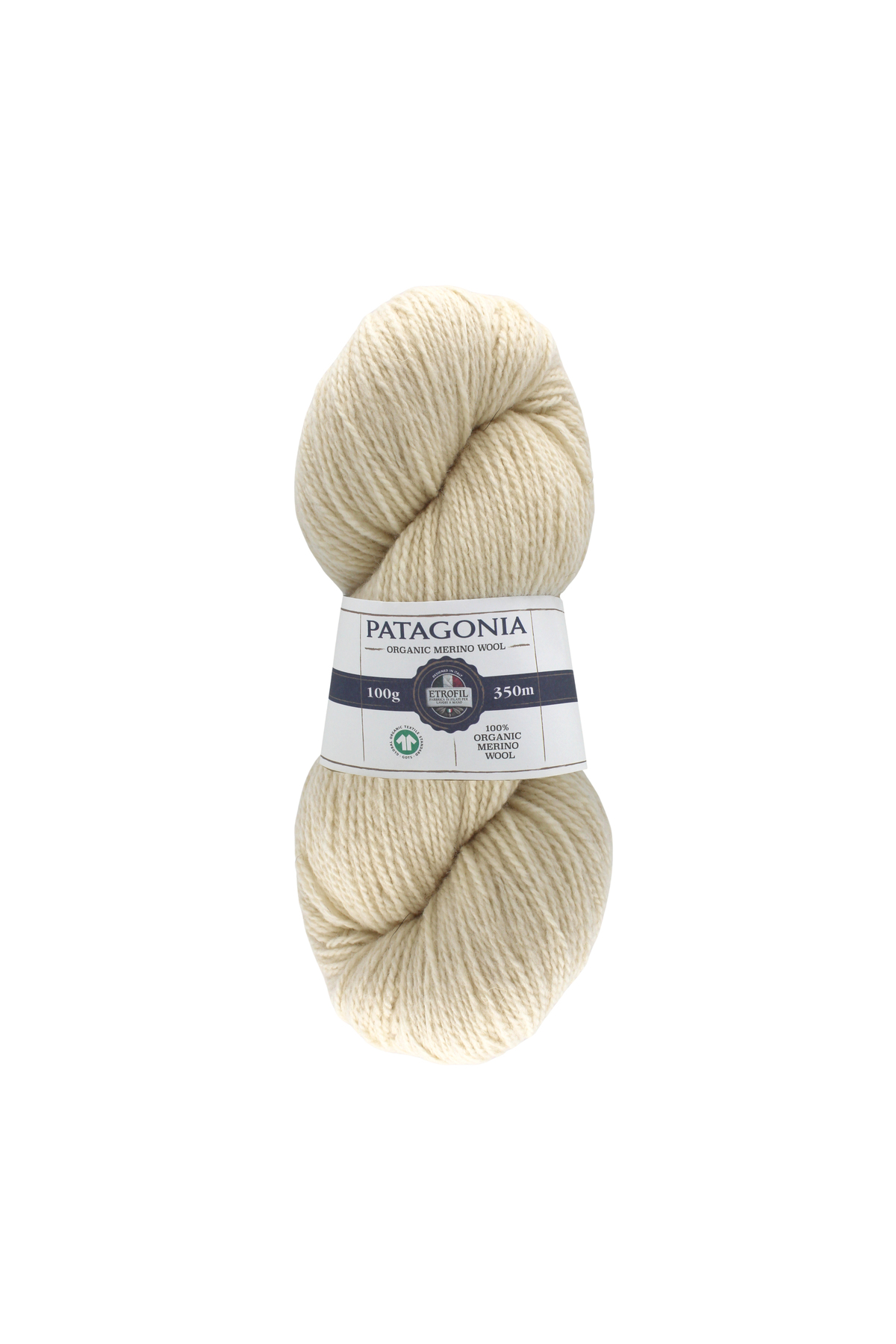 Patagonia Knitting Rope Cream 100% Organic Merino Wool 100g 350m (71055)