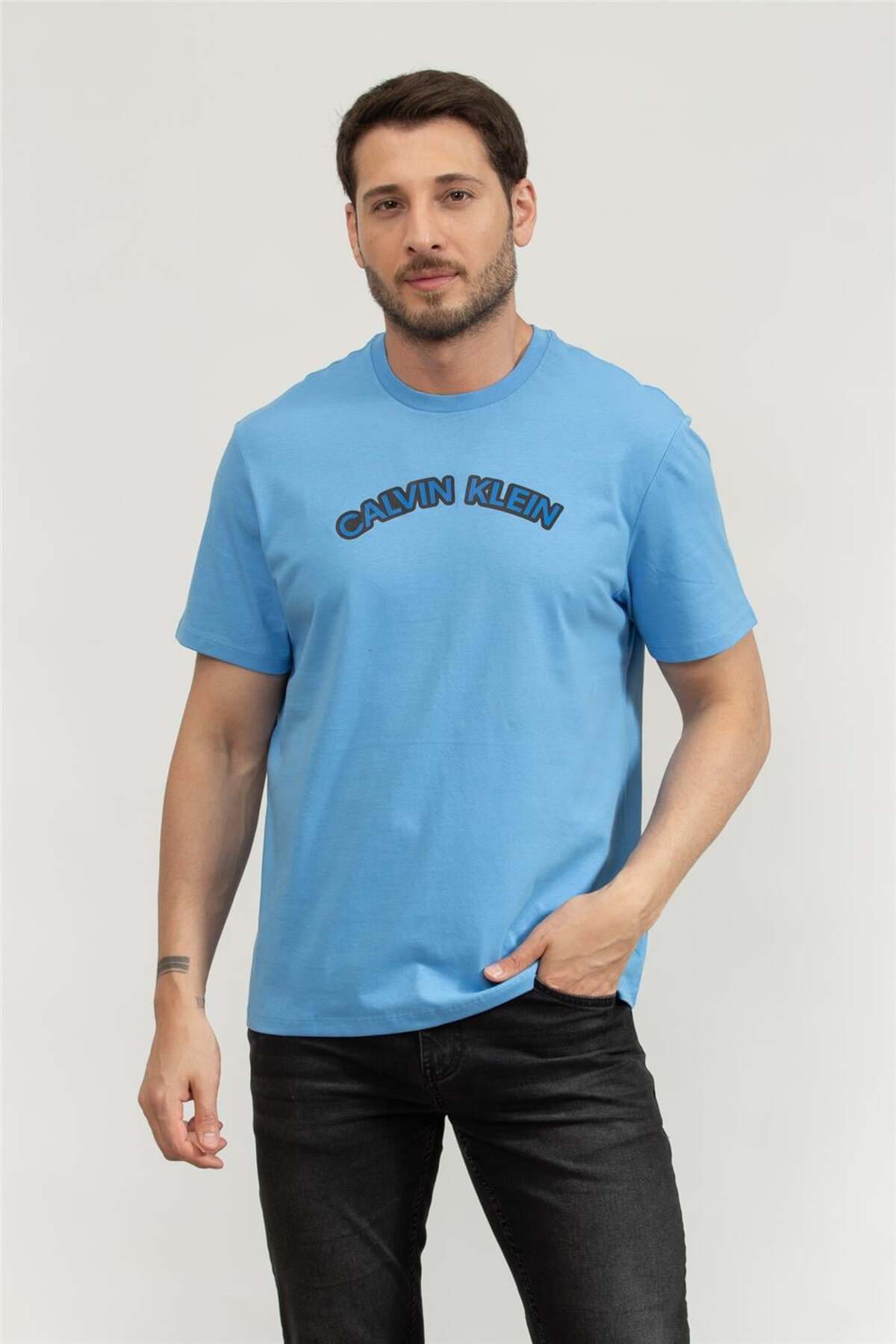 تیشرتمردانهCalvin Kleinآبی