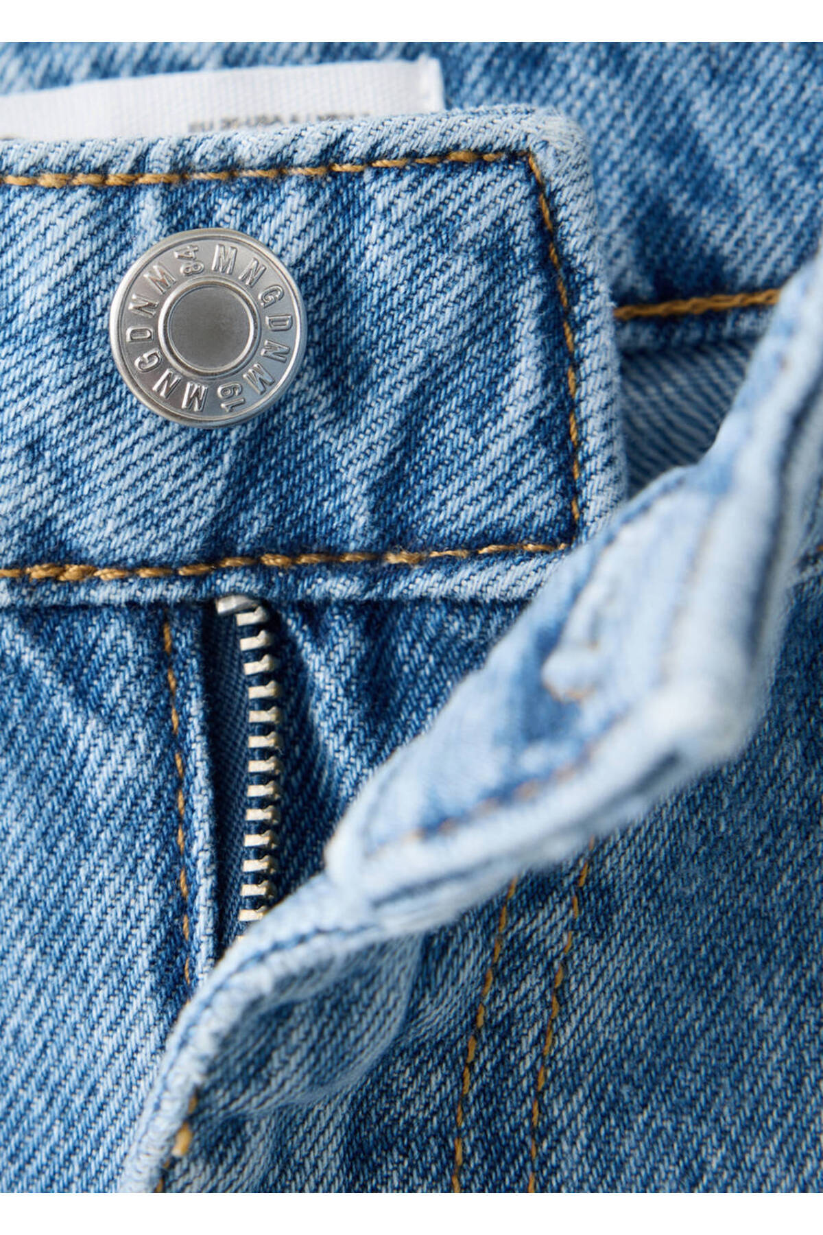 MANGO Woman Danila wide leg yüksek belli jean görsel 5