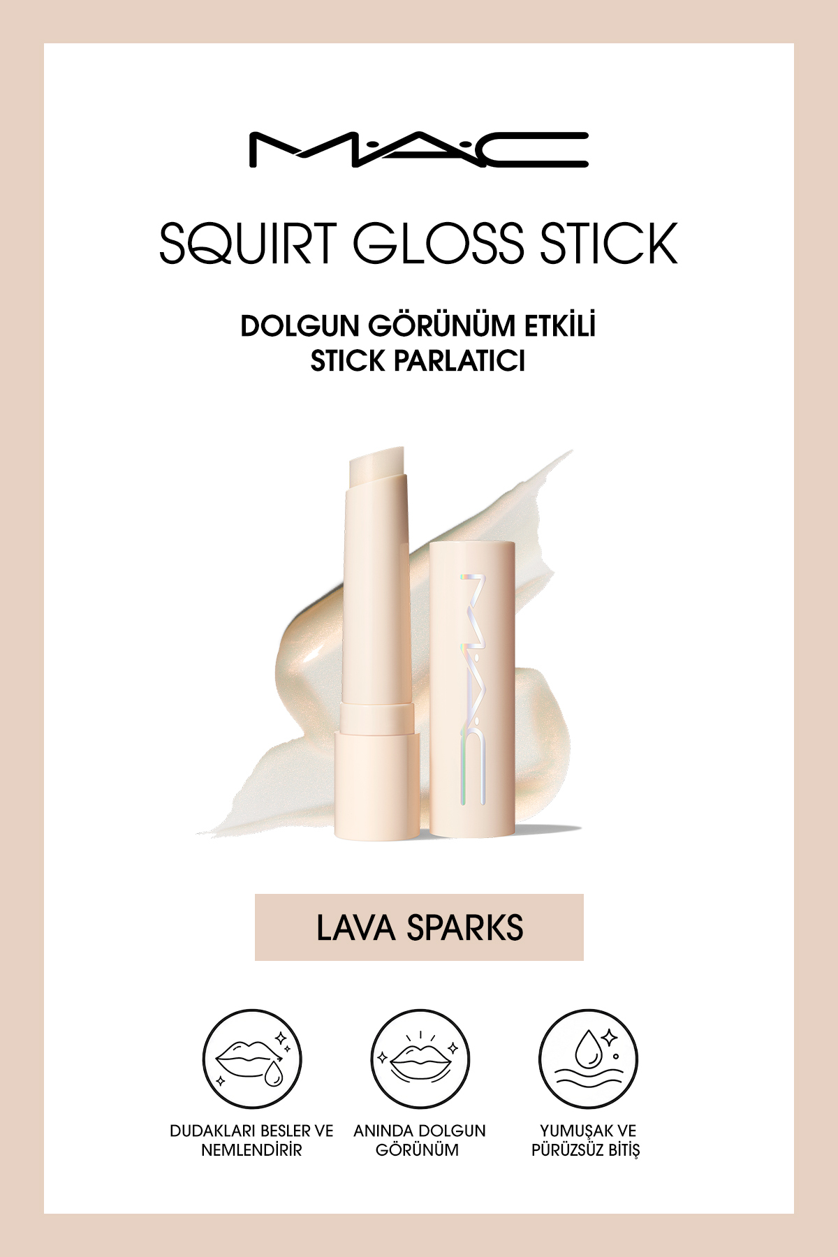 M.A.C لاک براق کننده ماتیکی تمام رنگی M·A·C مدل Squirt Gloss - Lava Sparks —رنگارنگ TYCAAF20FE231F5D6EC8F8700