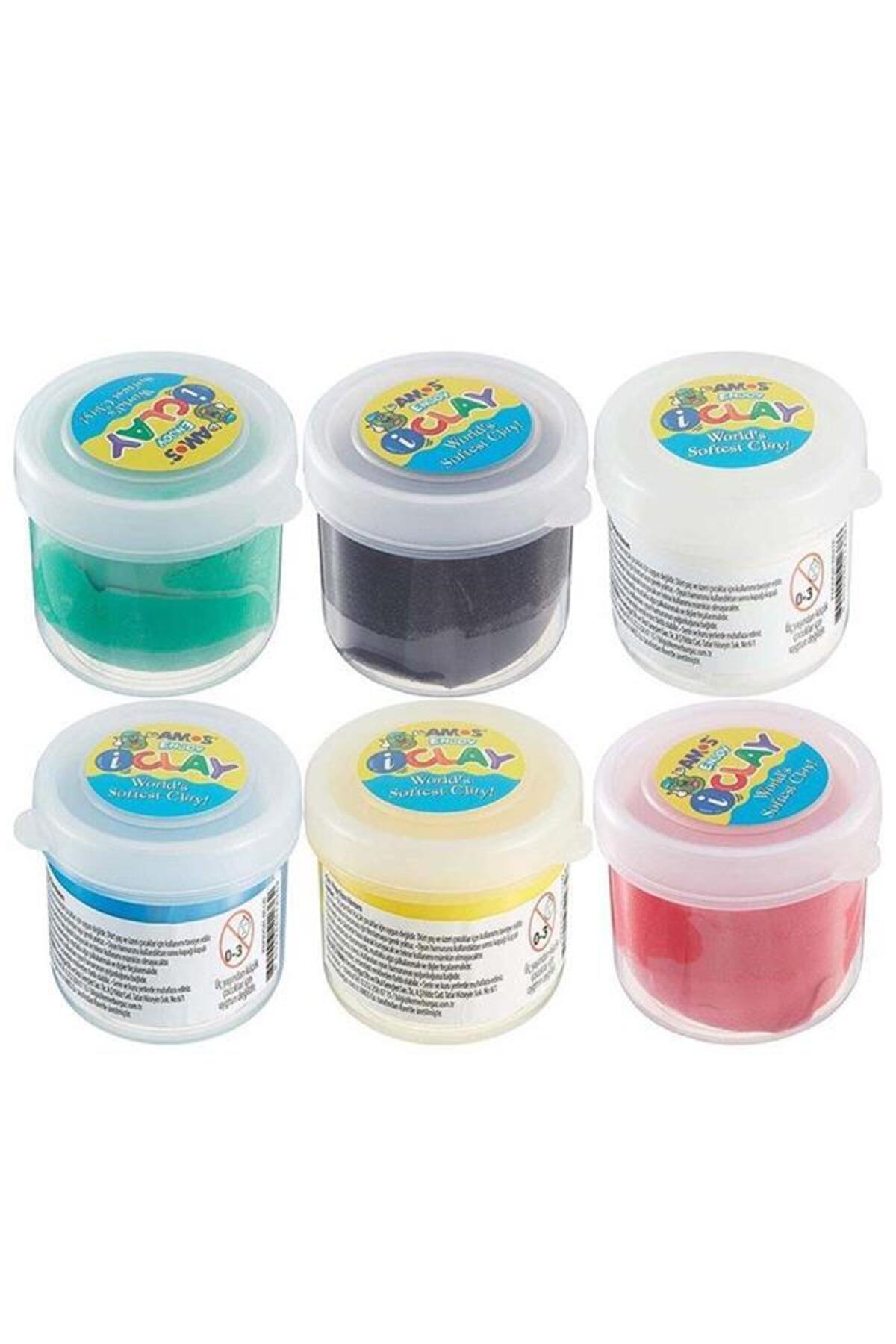 Amos İ Clay Zıplayan Oyun Hamuru Proje Oyun Hamuru 6 Renk 6x30gr