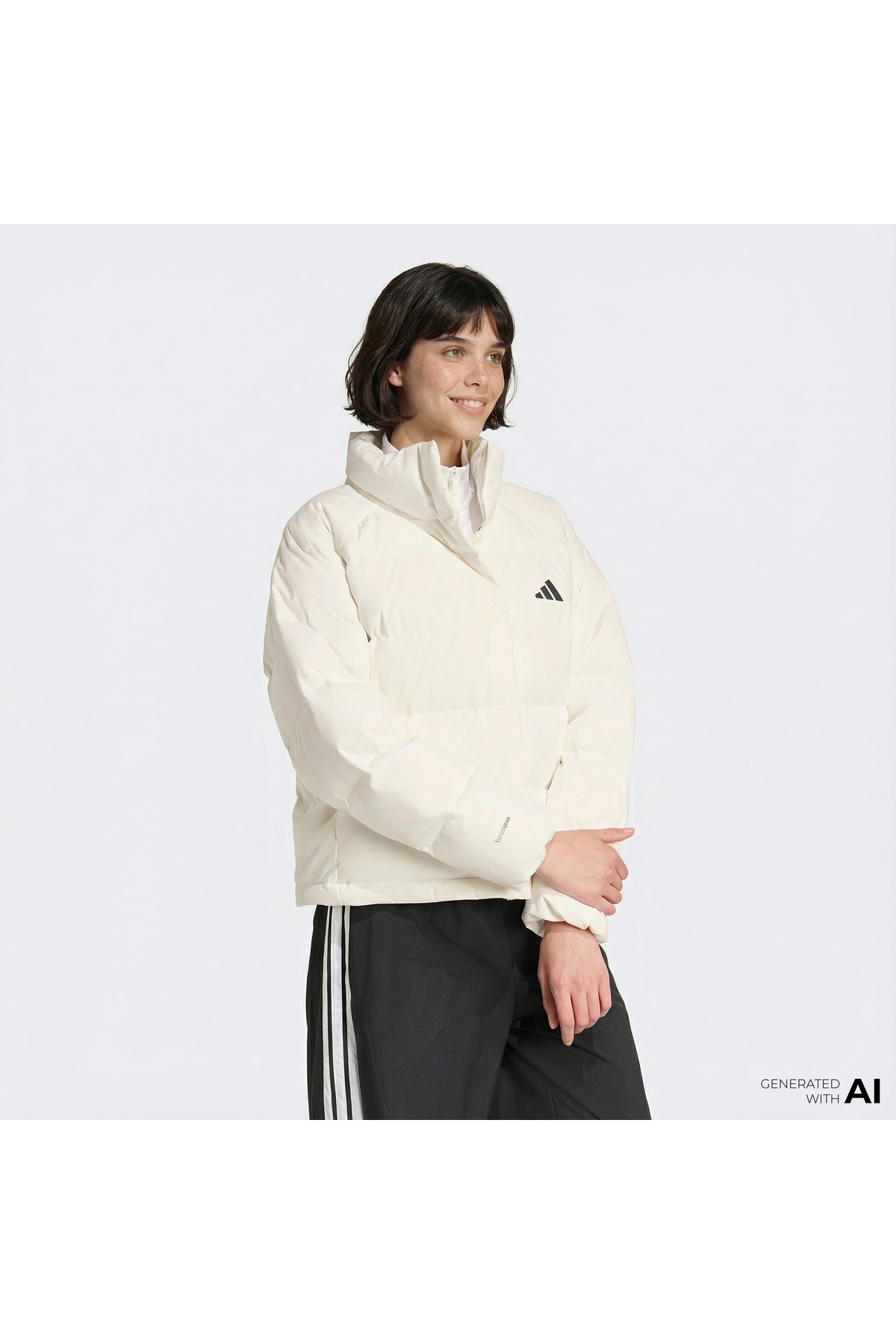 adidas Helionic Relaxed Kadın Beyaz Ceket