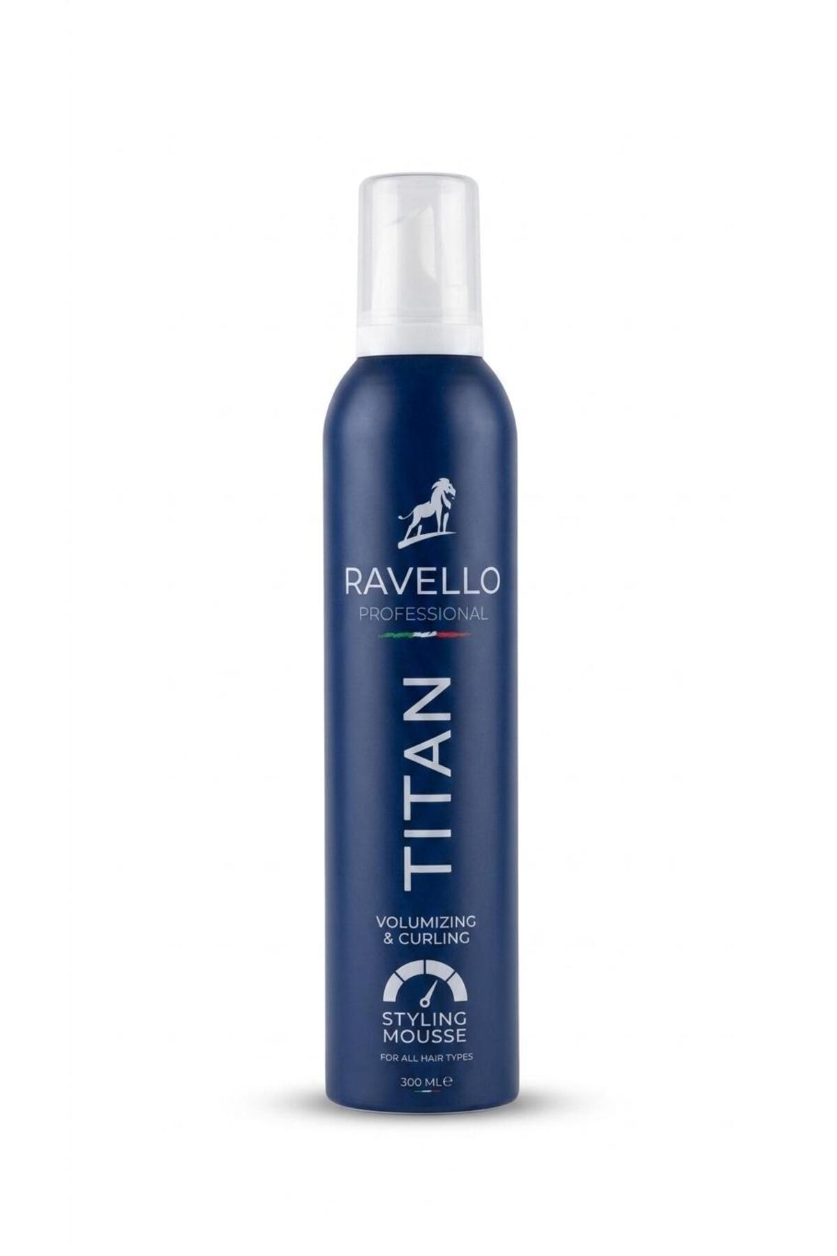 Professional Titan Erkek Saç Şekillendirme Köpüğü Güçlü Tutuş & Maksimum Hacim 300 ml — RAV-HAI-MOS-300 — تصویر 3 از 3