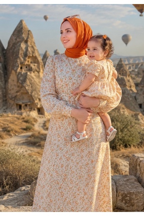 tesetturevi Anne & Kız Viskon Elbise ( Tek ürün fiyatıdır )