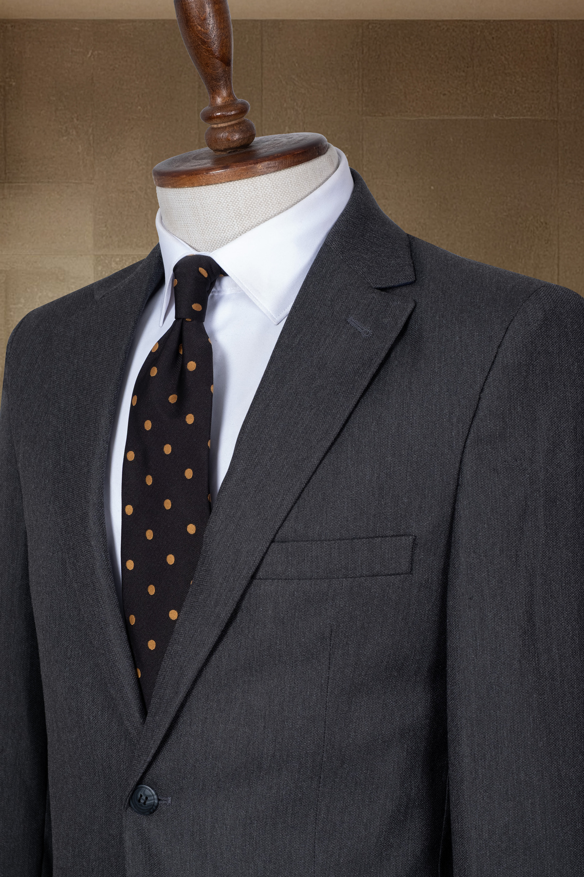 Sergio Ferraro Antrasit Dokulu Slim Fit Klasik Erkek Blazer Ceket