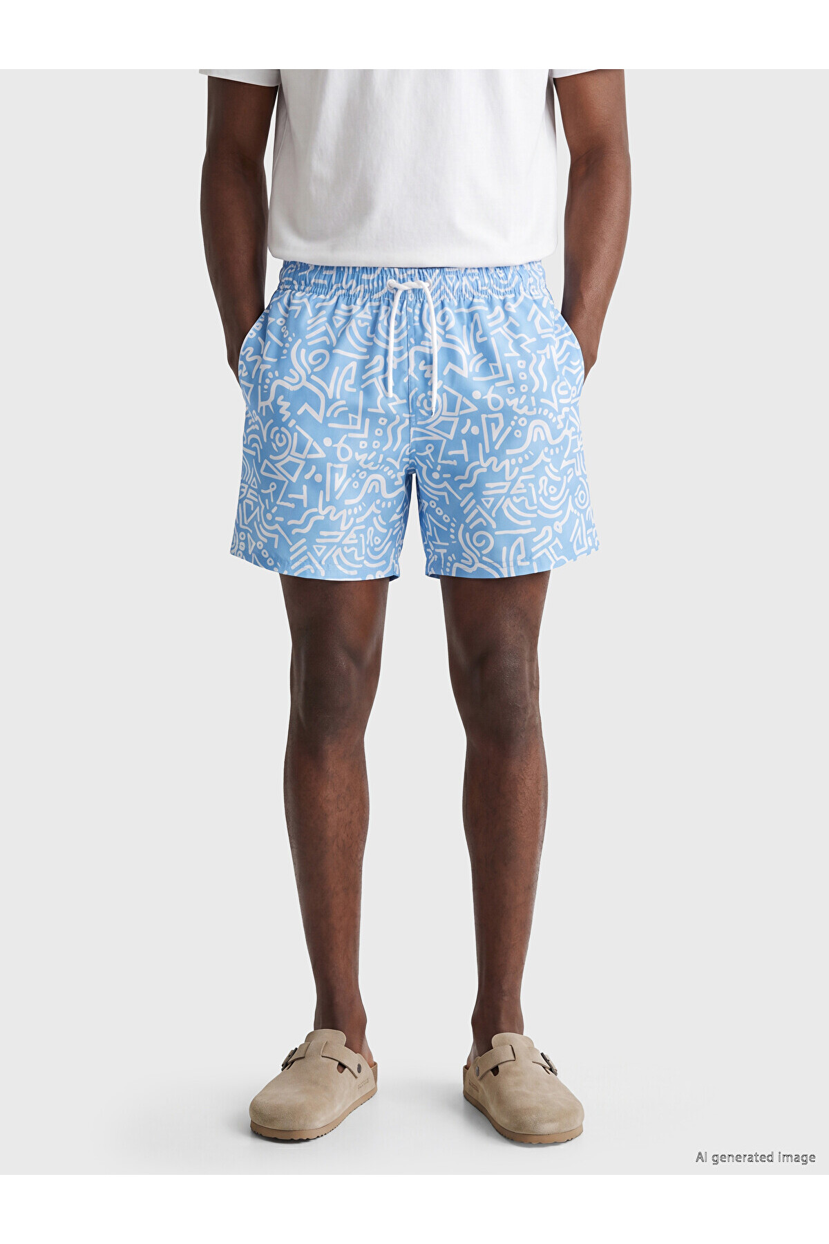 Light Blue Printed