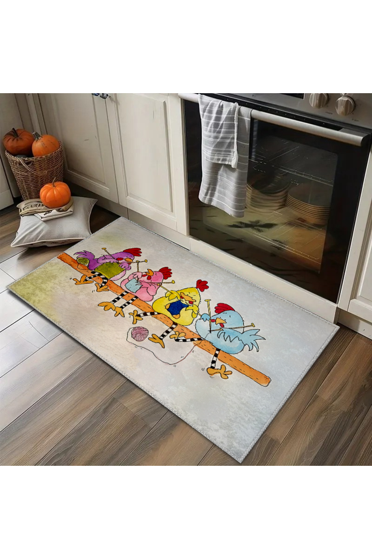 Printed Anti-Slip Base Decorative Indoor Mop Door Front Kitchen Bathroom 50x80 Mop