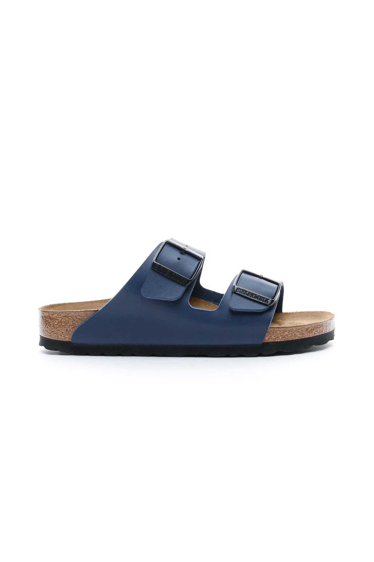 دمپایی آبی سرمه‌ای آریزونا مدل BF یونیسکس، جاست‌استپ بیرکن استاک دمپایی Birkenstock