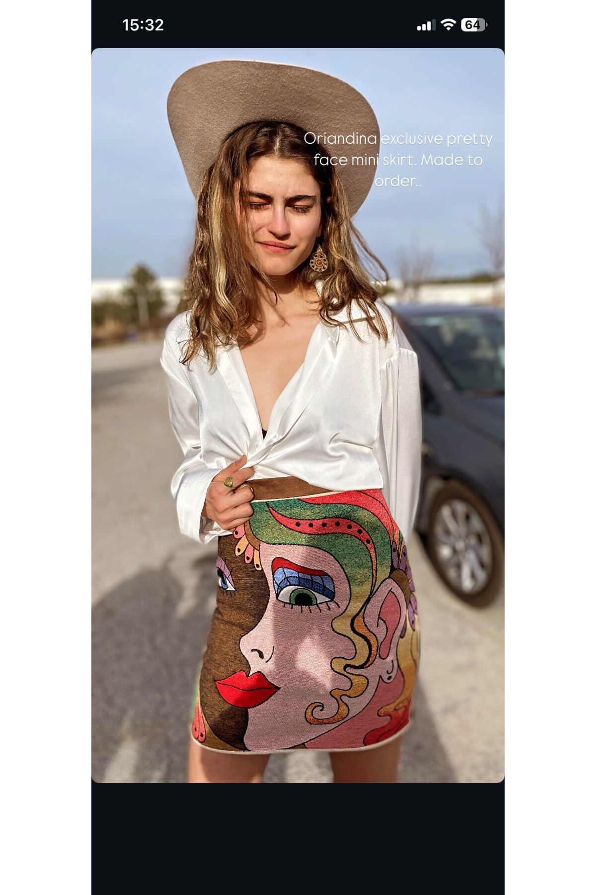 PRETTY FACE ÖZEL TASARIM SÜET GÖRÜNÜMLÜ MİNİ ETEK · Görünüm 4