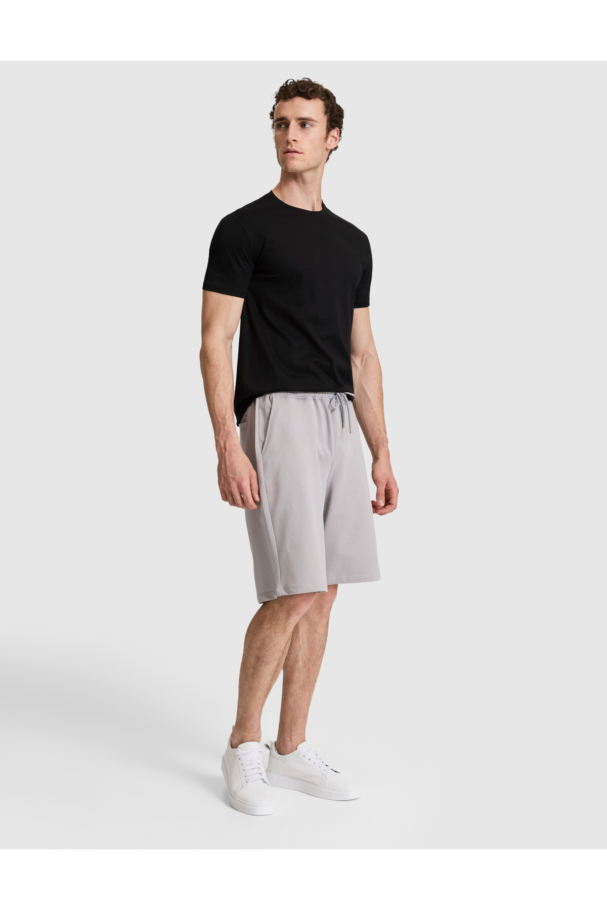 Pierre Cardin Gri Comfort Fit Örme Şort 50327867-VR024 görsel 3