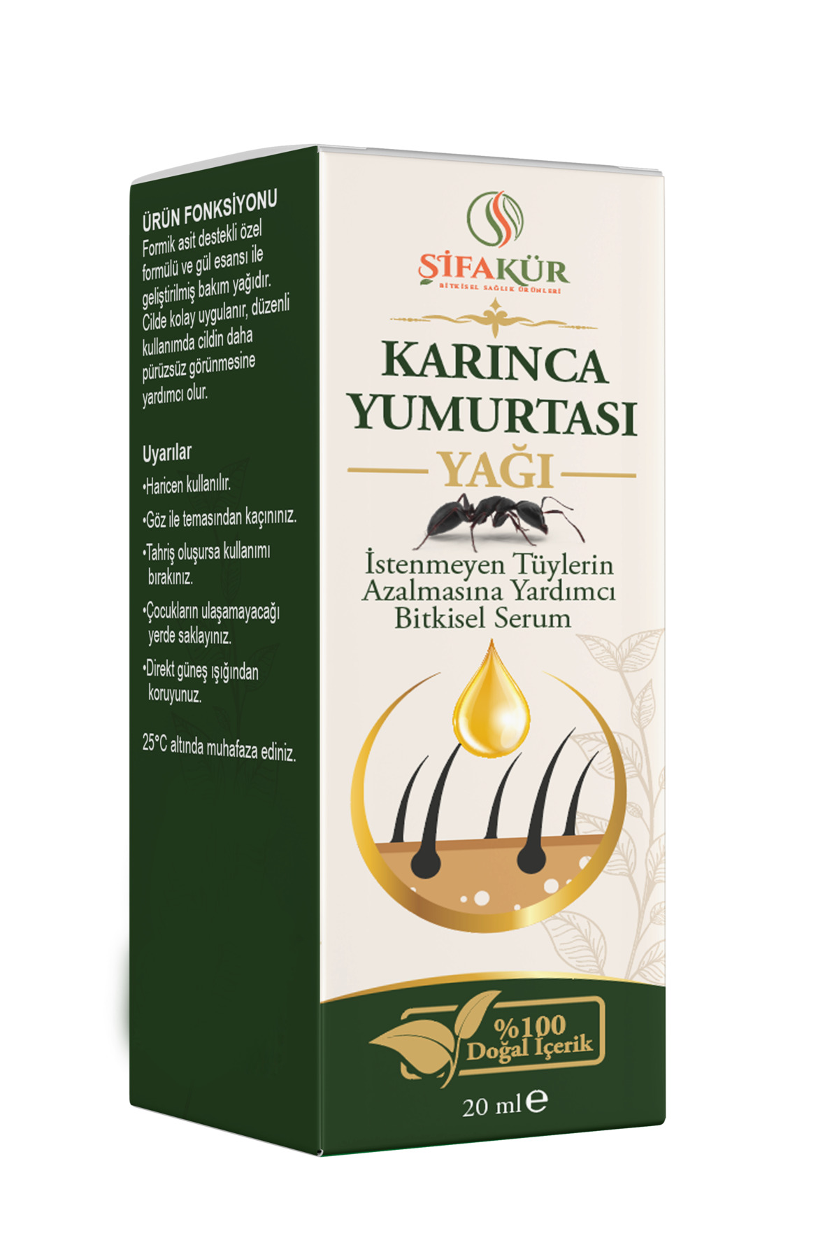 Karınca Yumurtası Yağı 20 ml Epilasyon Sonrası Bakım Serumu Formik Asitli — KARINCAYUMURTASIYAĞI20ML — تصویر 5 از 7
