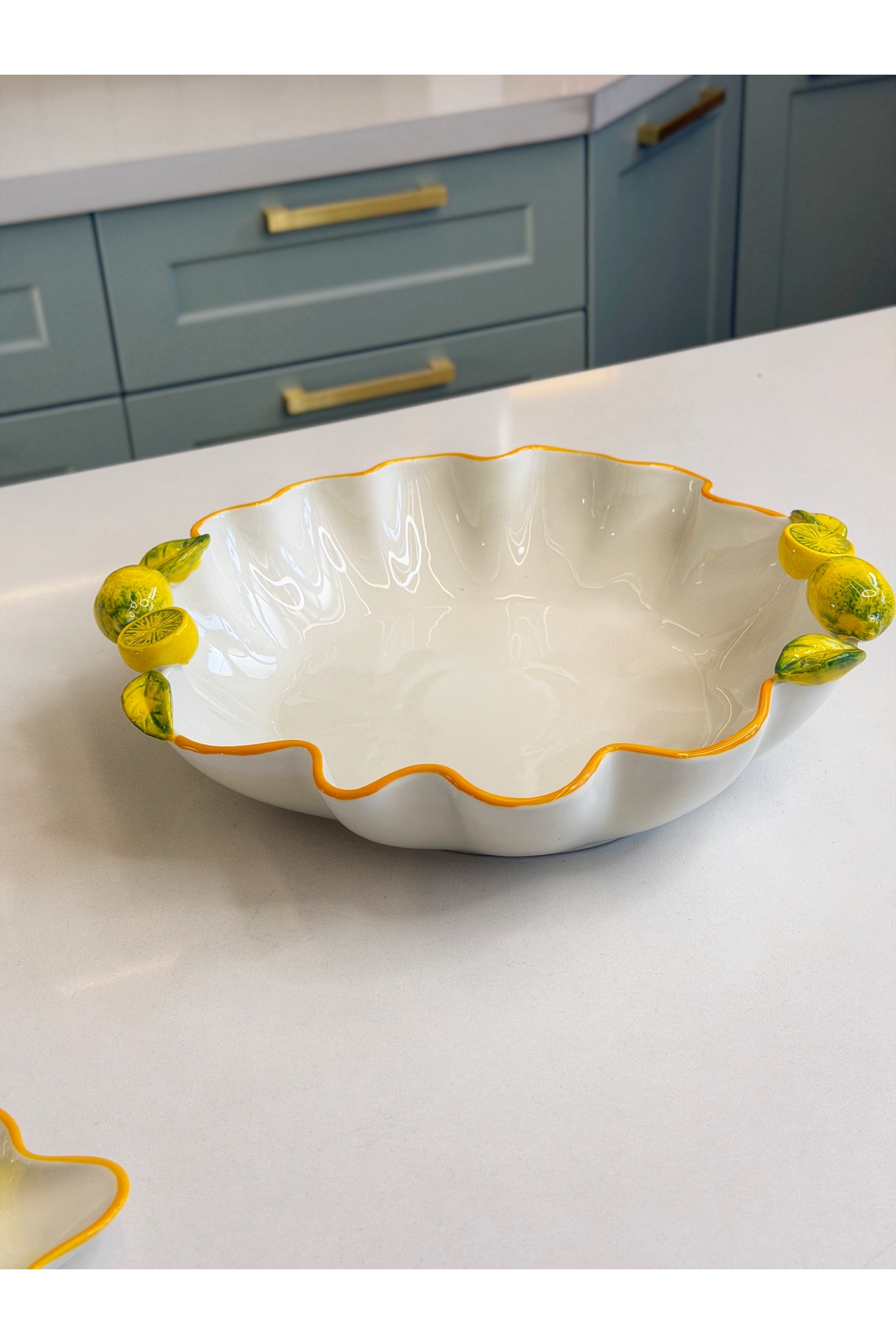Lemon Model Porcelain Salad / Fruit Bowl (G)