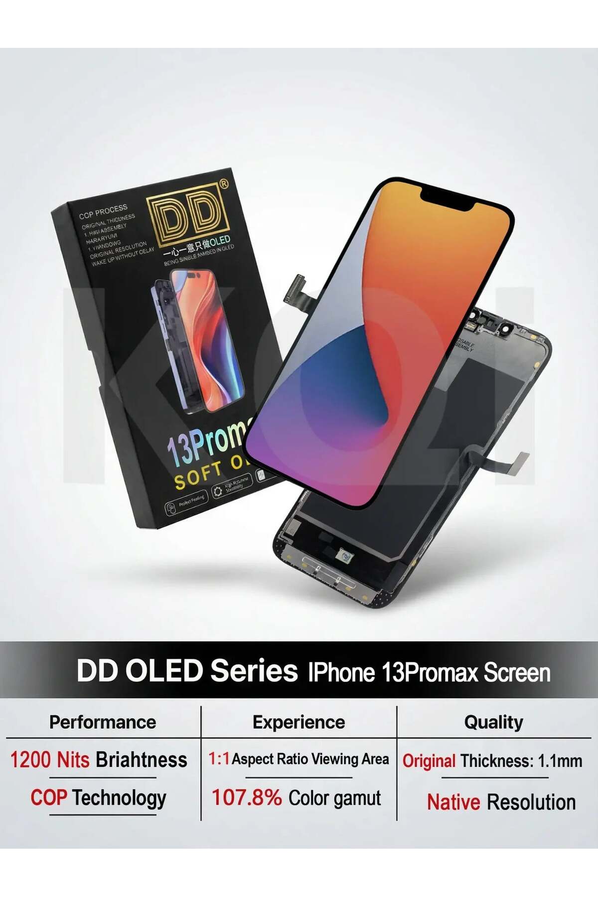 REPART DD iPhone 13 Pro Max SOFT-OLED Ekran - Fiyatı, Yorumları