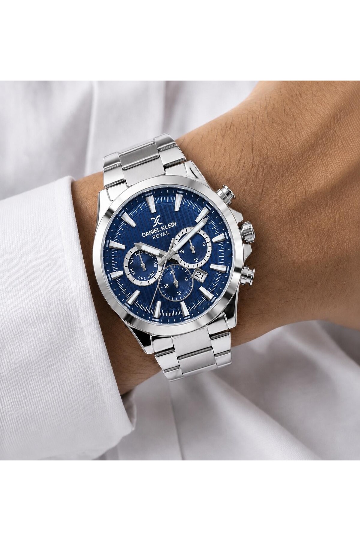 Daniel Klein Premium Çelik Kordon 2 Yıl Garantili 3 Atm Suya Dayanıklı Erkek Kol Saati EDK.R11095.3 görsel 2