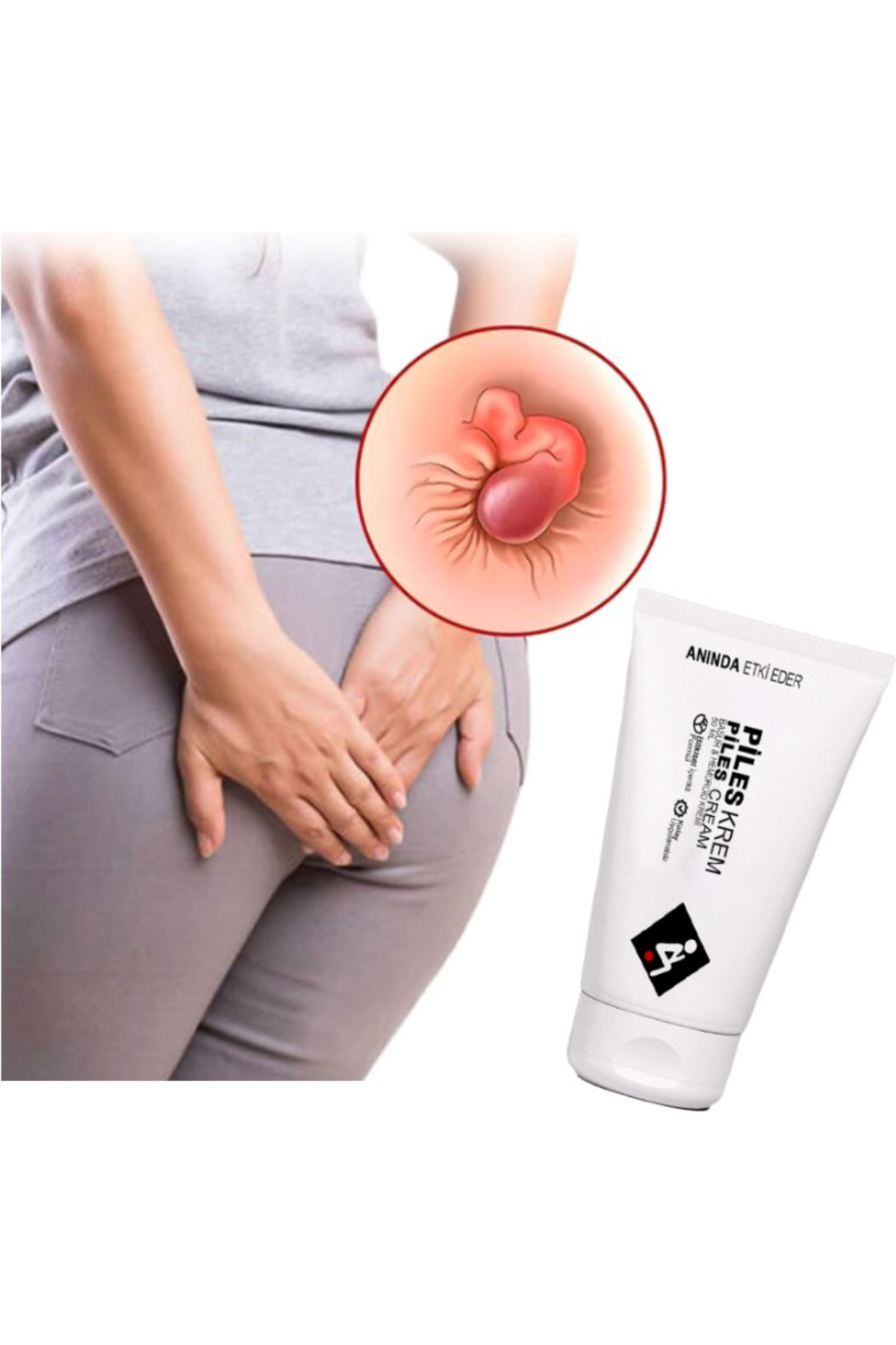 Piles Krem Hemroidinize 50 ml Krem 2 Adet — GU-EYF-21419-AGC01 — تصویر 4 از 4