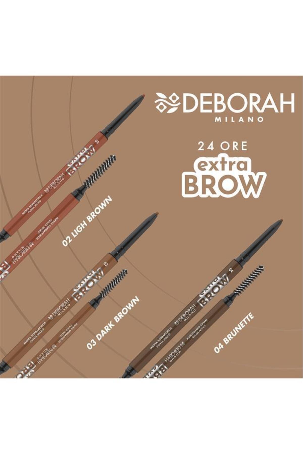 24Ore Extra Brow Mikro Uçlu Kaş Kalemi 02 — قهوه‌ای 8009518482669 — تصویر 2 از 2